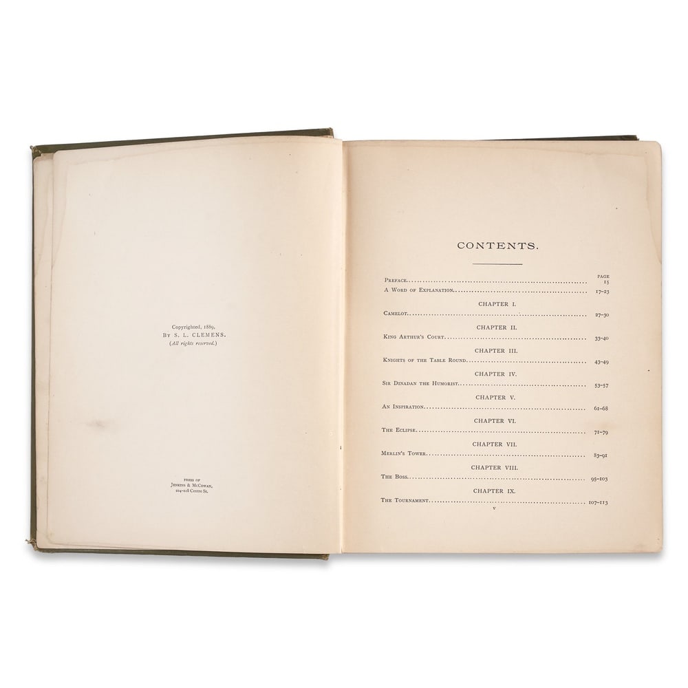 MARK TWAIN SIGNED "A CONNECTICUT YANKEE IN KING ARTHUR'S COURT" - 4