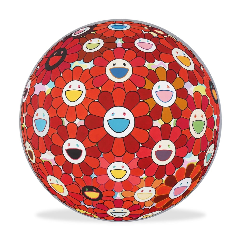 TAKASHI MURAKAMI (B.1962), ATTRIBUTED TO, ACRYLIC ON CANVAS (1 of 3)