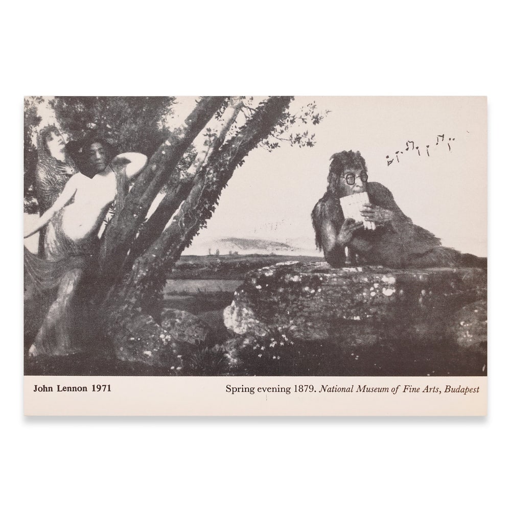 JOHN LENNON SIGNED POSTCARD (1 of 2)