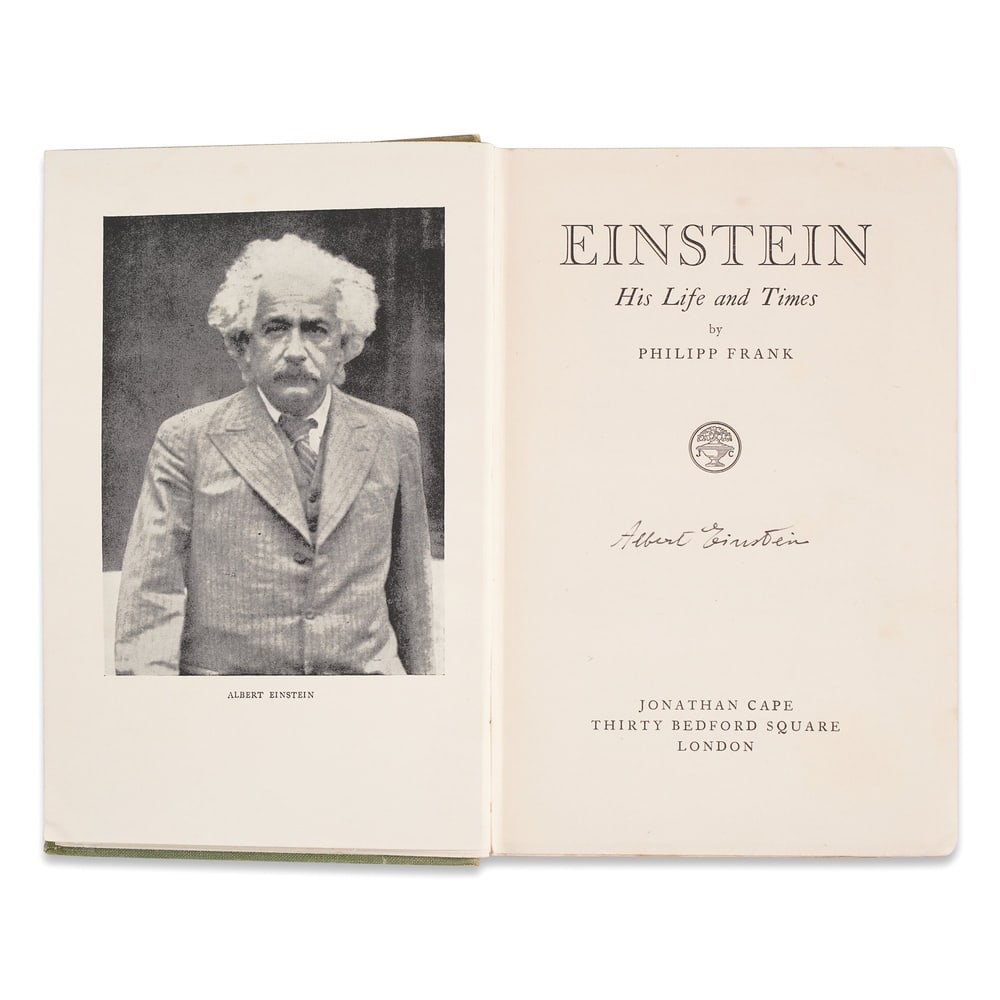 ALBERT EINSTEIN SIGNED "EINSTEIN: HIS LIFE AND TIMES" FIRST EDITION - 3