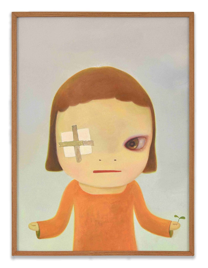 YOSHITOMO NARA (B. 1959), ATTRIBUTED TO, ACRYLIC ON CANVAS (1 of 2)