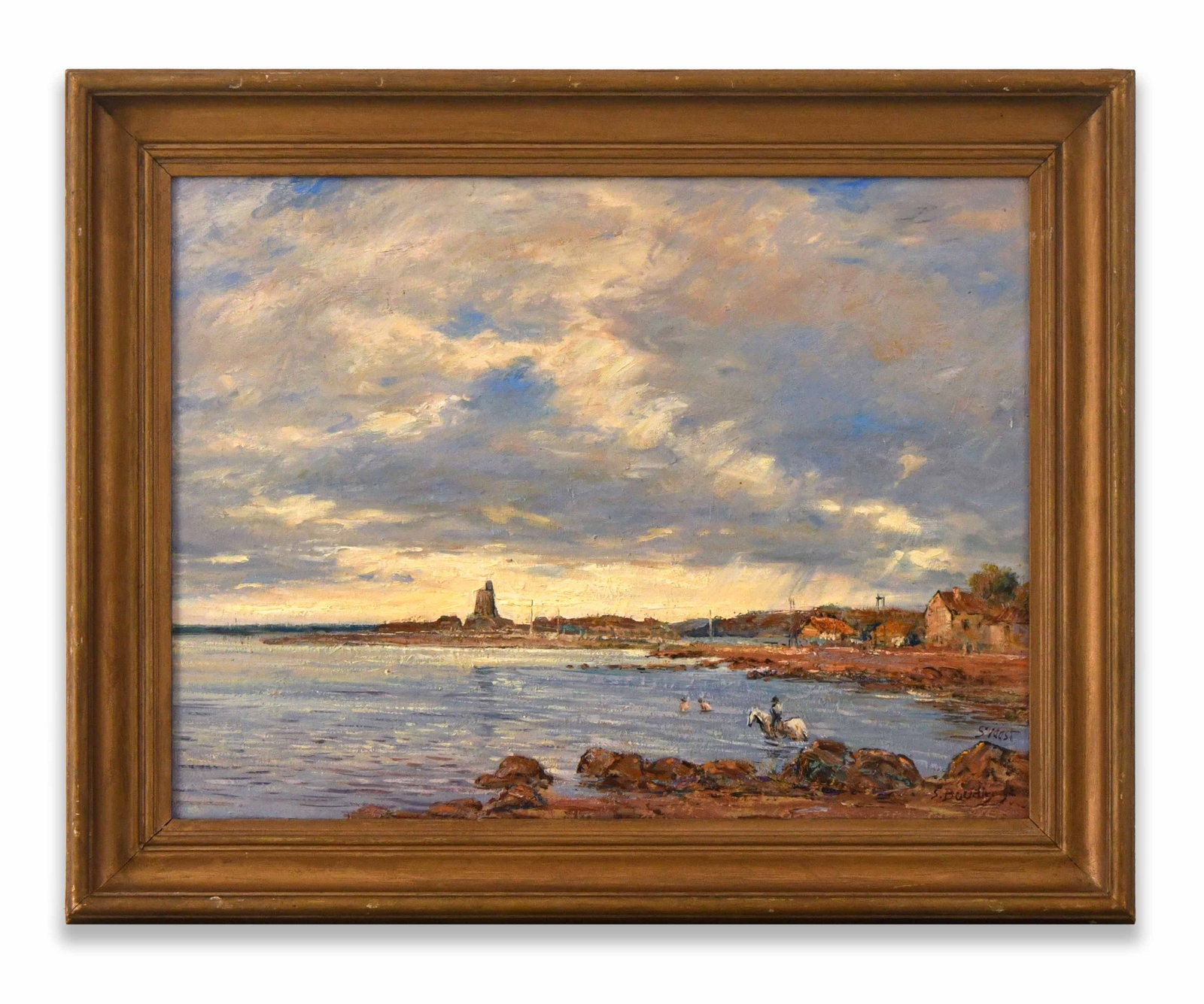 EUGèNE BOUDIN (1824-1898), ATTRIBUTED TO, OIL ON CANVAS (1 of 2)