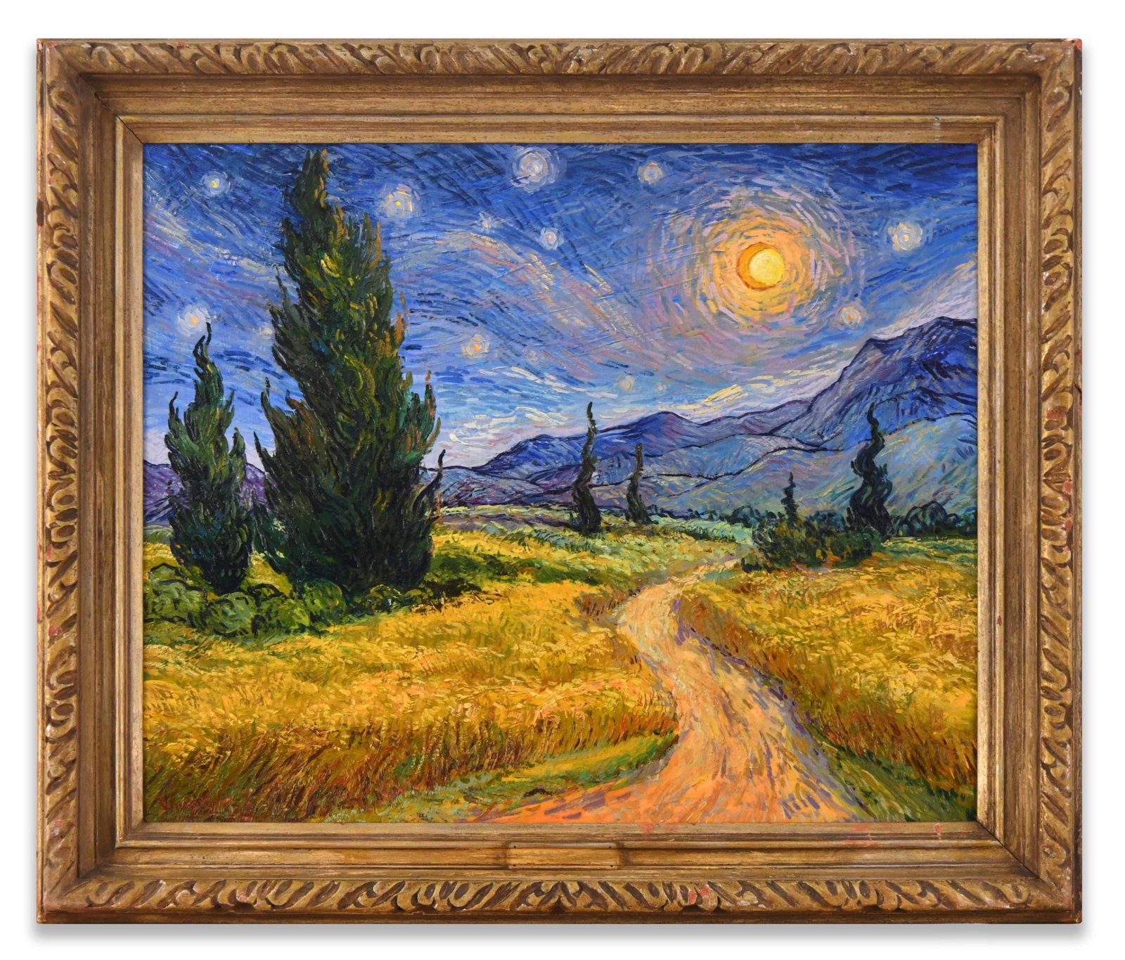 VINCENT VAN GOGH (1853-1890), ATTRIBUTED TO, OIL ON CANVAS: VINCENT VAN GOGH (1853-1890), ATTRIBUTED TO, OIL ON CANVAS Dimensions: Image size: 60.5 x 73.1 cm. All measured values are approximate. Outer frame size: 77 x 89.3 cm. All measured values are