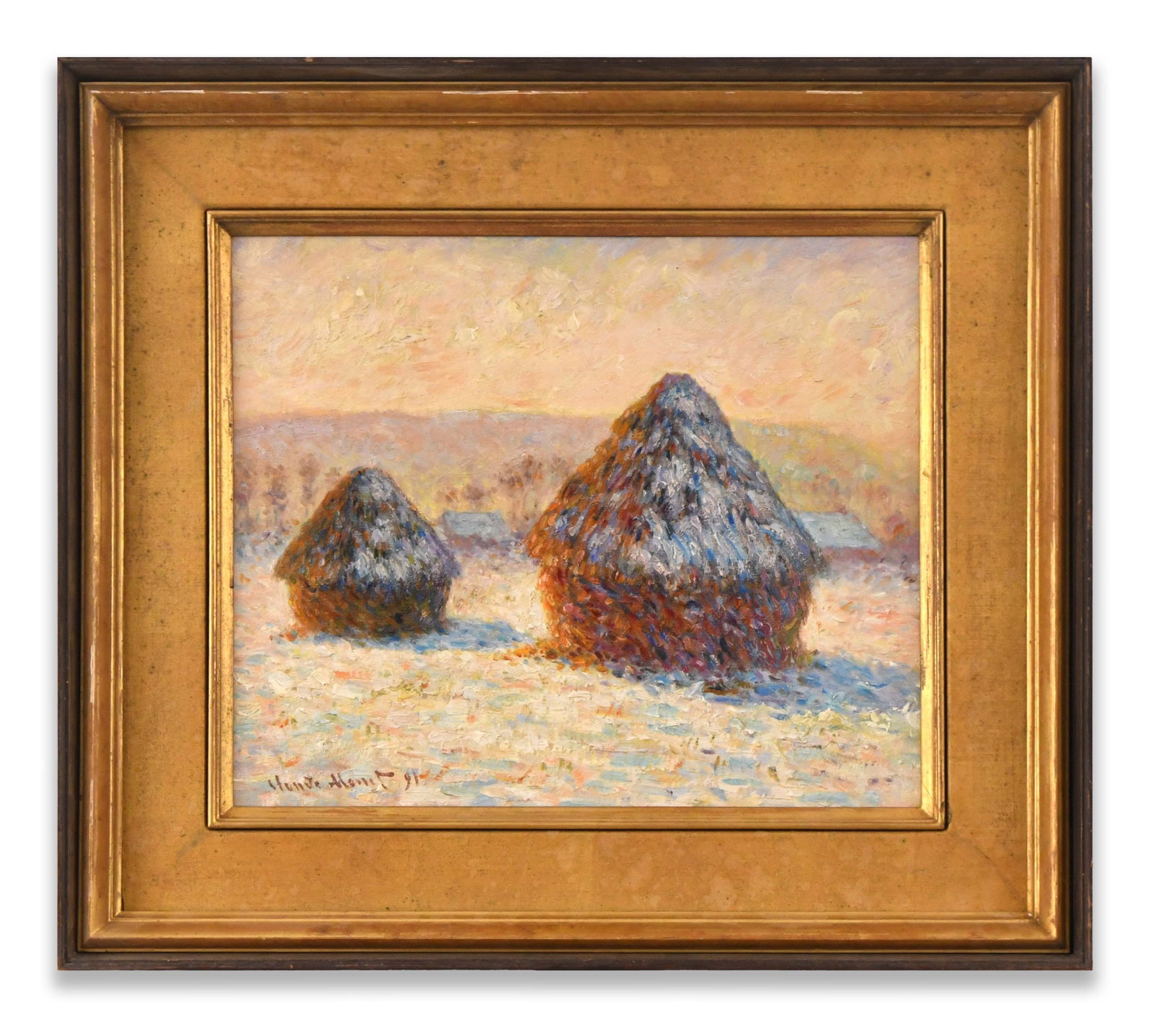 CLAUDE MONET (1840-1926), ATTRIBUTED TO, OIL ON CANVAS: CLAUDE MONET (1840-1926), ATTRIBUTED TO, OIL ON CANVAS Dimensions: Image size: 45.5 x 37.8 cm. All measured values are approximate.Outer frame size: 57.7 x 65.4 cm. All measured values are approximate