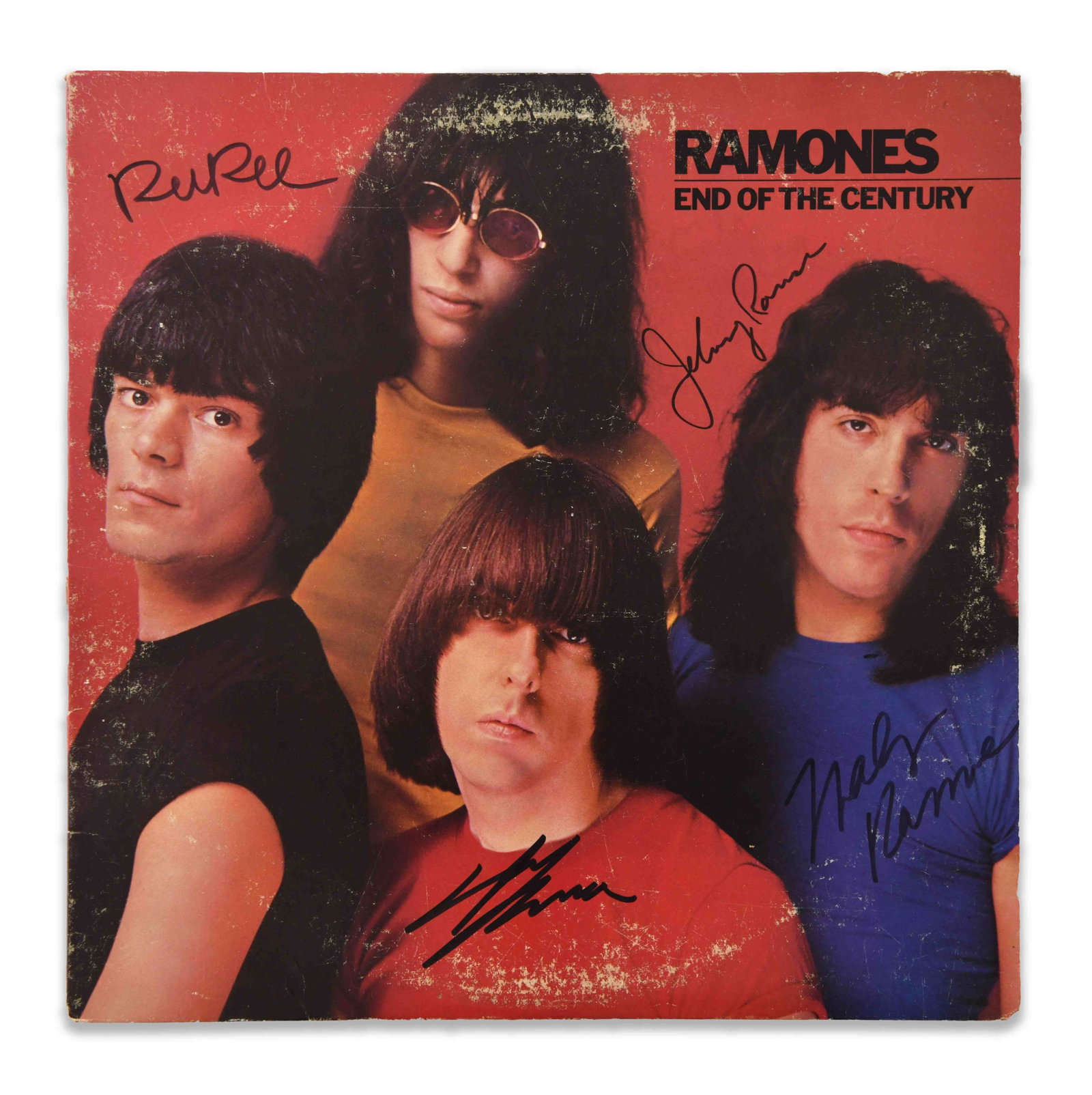 RAMONES - SIGNED END OF THE CENTURY LP (1 of 5)