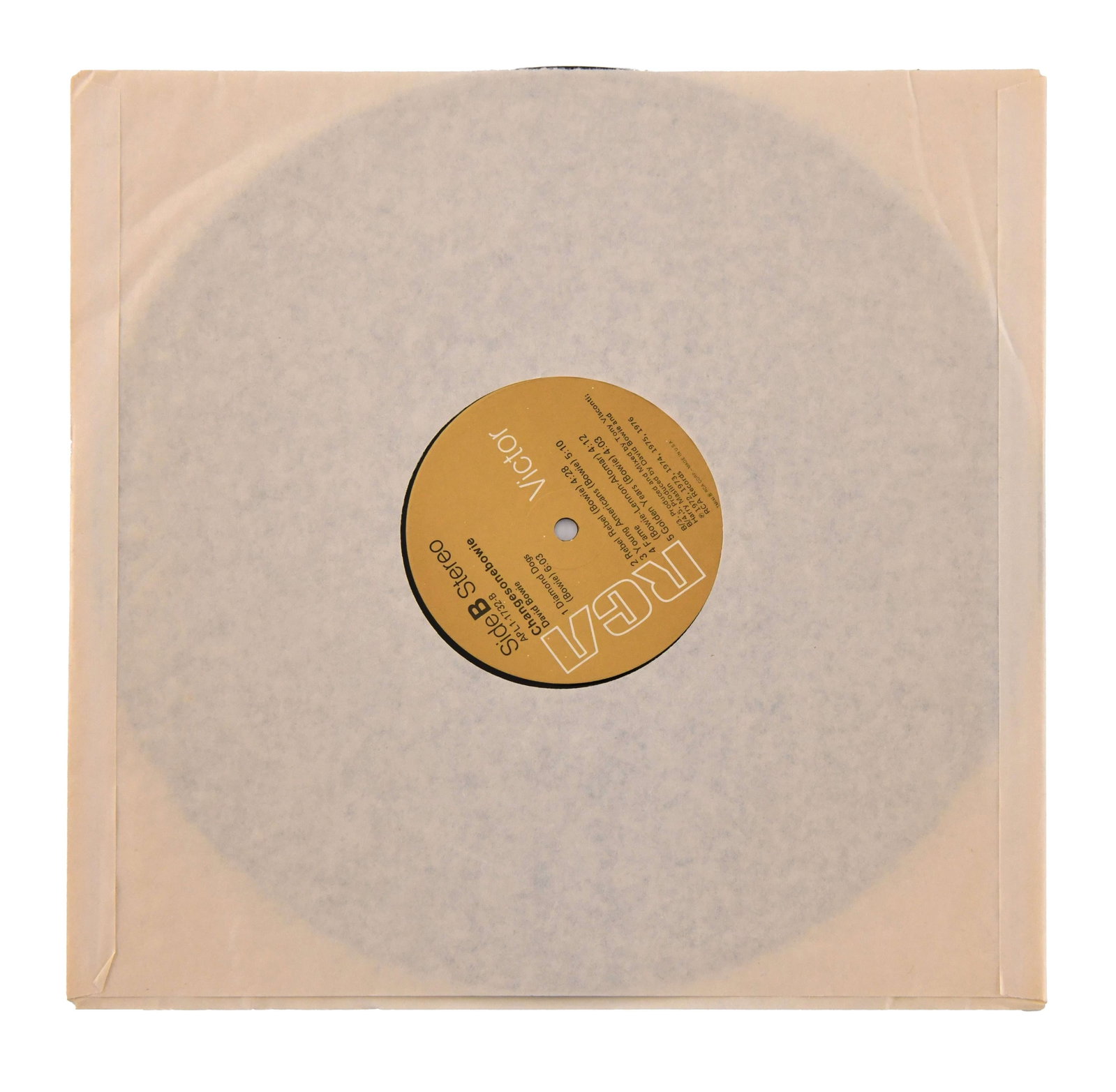 DAVID BOWIE - SIGNED CHANGESONEBOWIE LP - 3