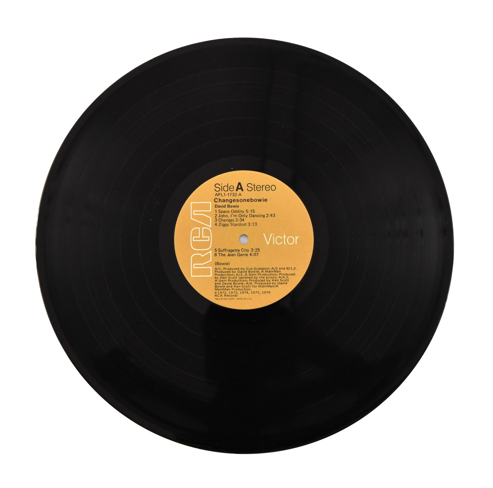 DAVID BOWIE - SIGNED CHANGESONEBOWIE LP - 4