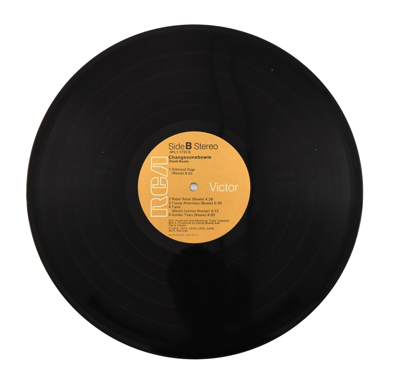 DAVID BOWIE - SIGNED CHANGESONEBOWIE LP - 5