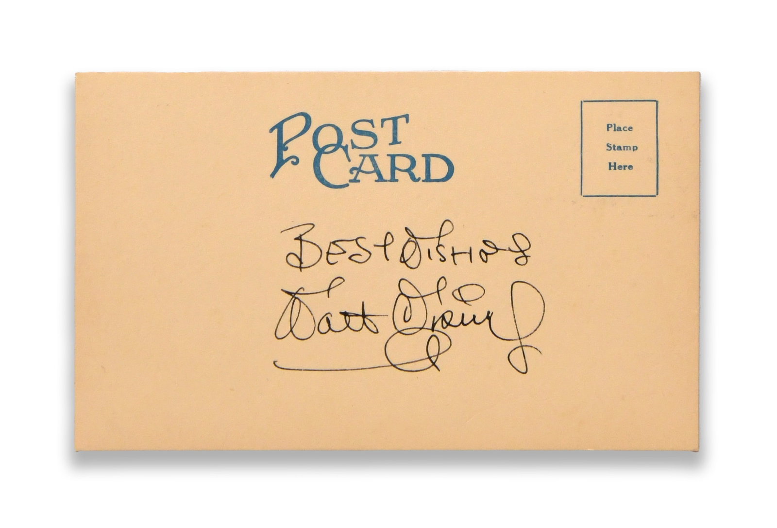 WALT DISNEY SIGNED POSTCARD (1 of 2)