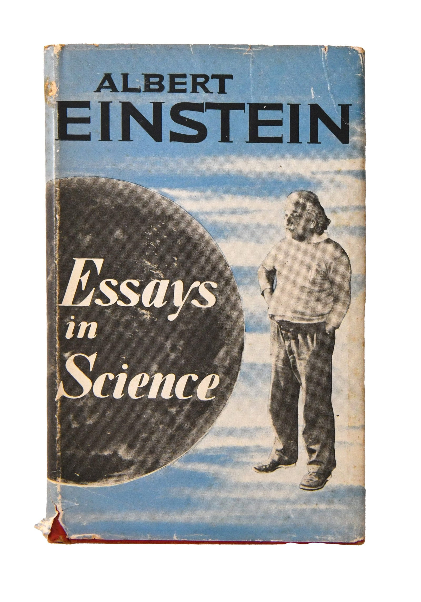 ALBERT EINSTEIN - SIGNED ESSAYS IN SCIENCE (PHILOSOPHICAL LIBRARY, NEW YORK; WITH ORIGINAL DUST (1 of 4)