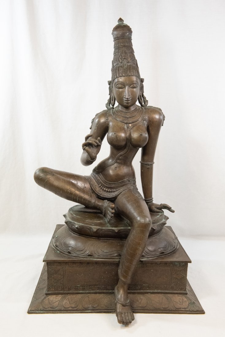Bronze Hindu Parvati Statue (1 of 10)