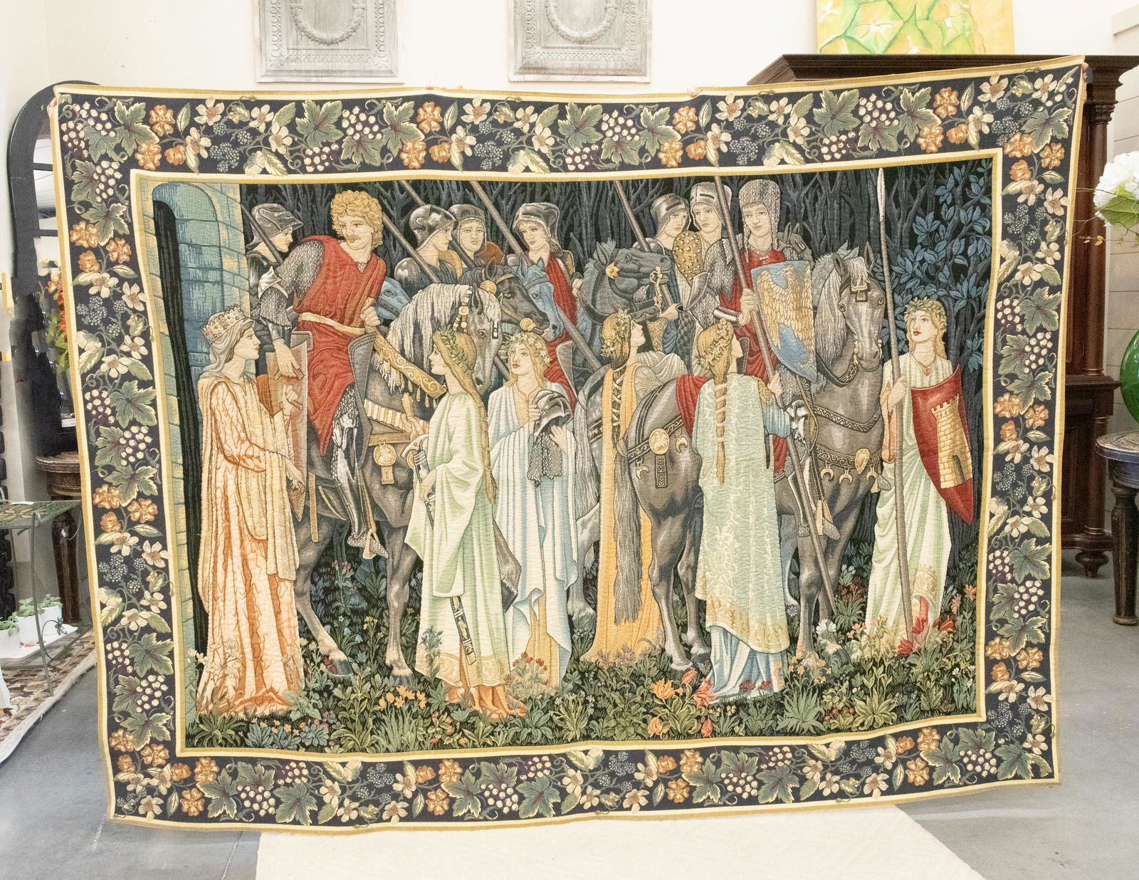 The Quest for the Holy Grail Belgian Tapestry (1 of 8)