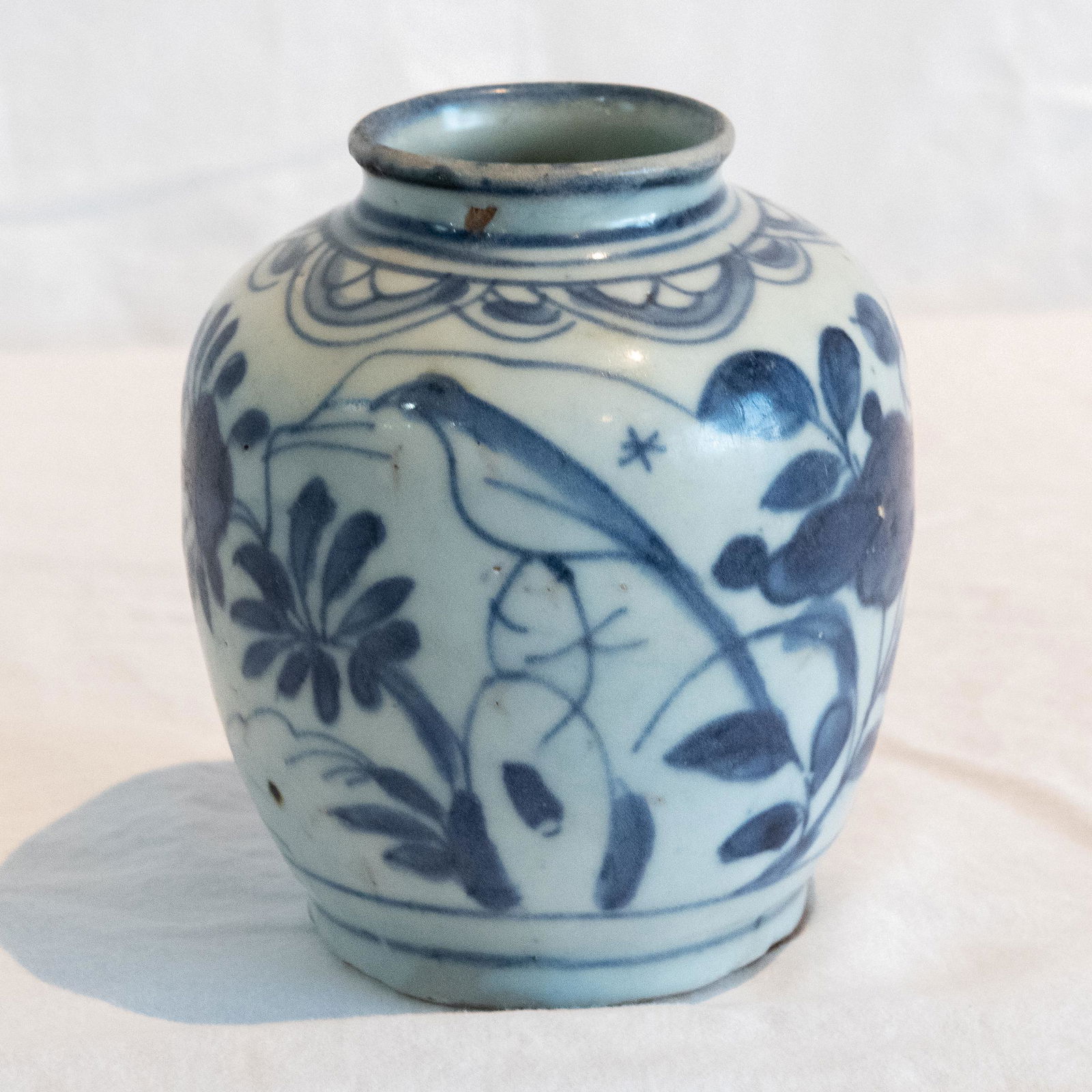Late Ming Wanli Jar with Bird & Floral Motif (1 of 10)