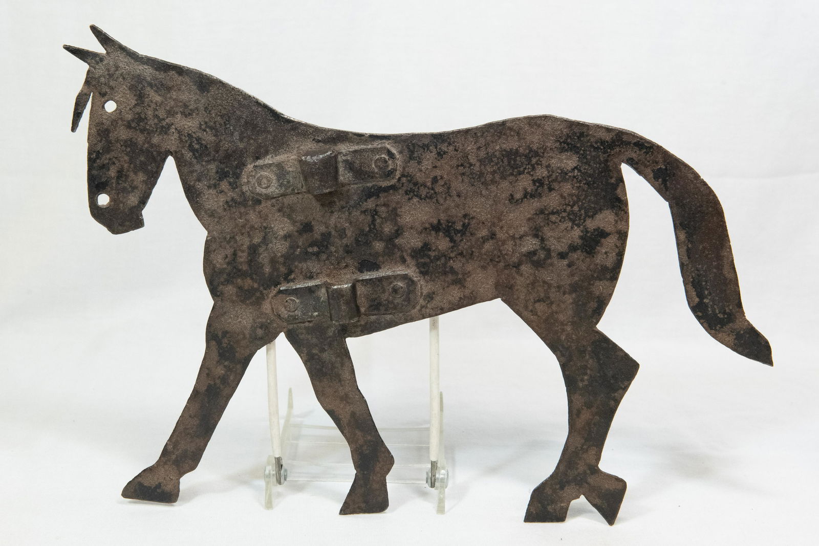 Antique Primitive Metal Horse Weather Vane Adornment (1 of 7)