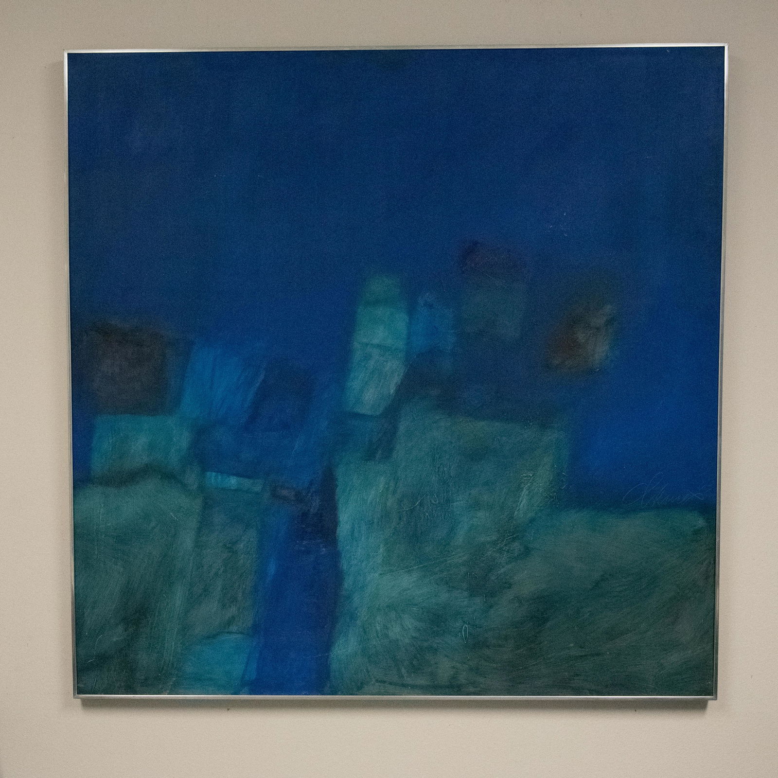 Large Mid Century Original Abstract Painting Signed 63 (1 of 11)