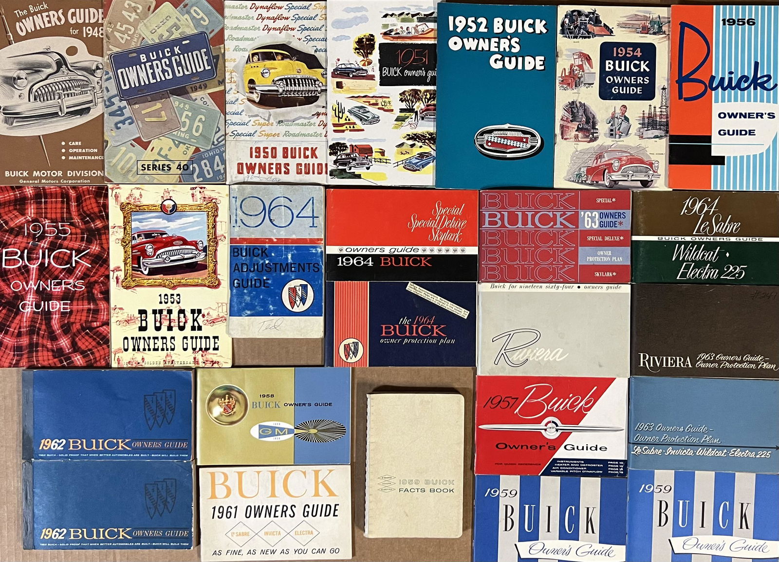 1940's-1960's Buick owners manuals - 25 total (1 of 1)