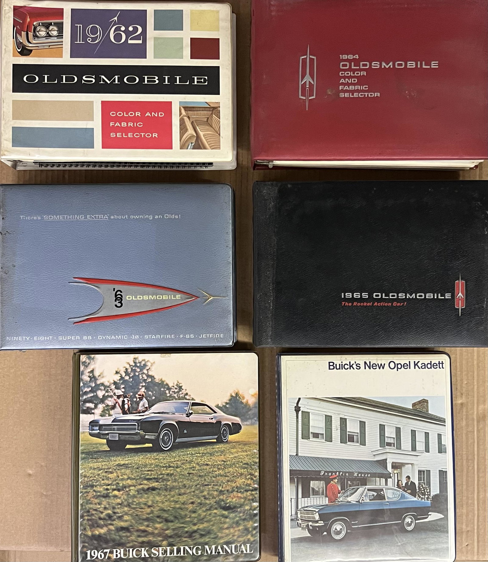 1962,1963,1964,1965 Oldsmobile, 1967 Buick,1967 Opel albums (1 of 2)