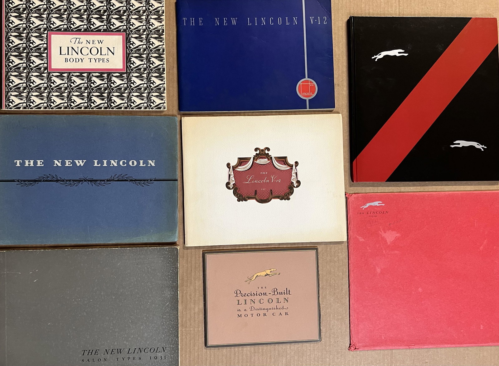Seven Lincoln classic era catalogs (1 of 2)