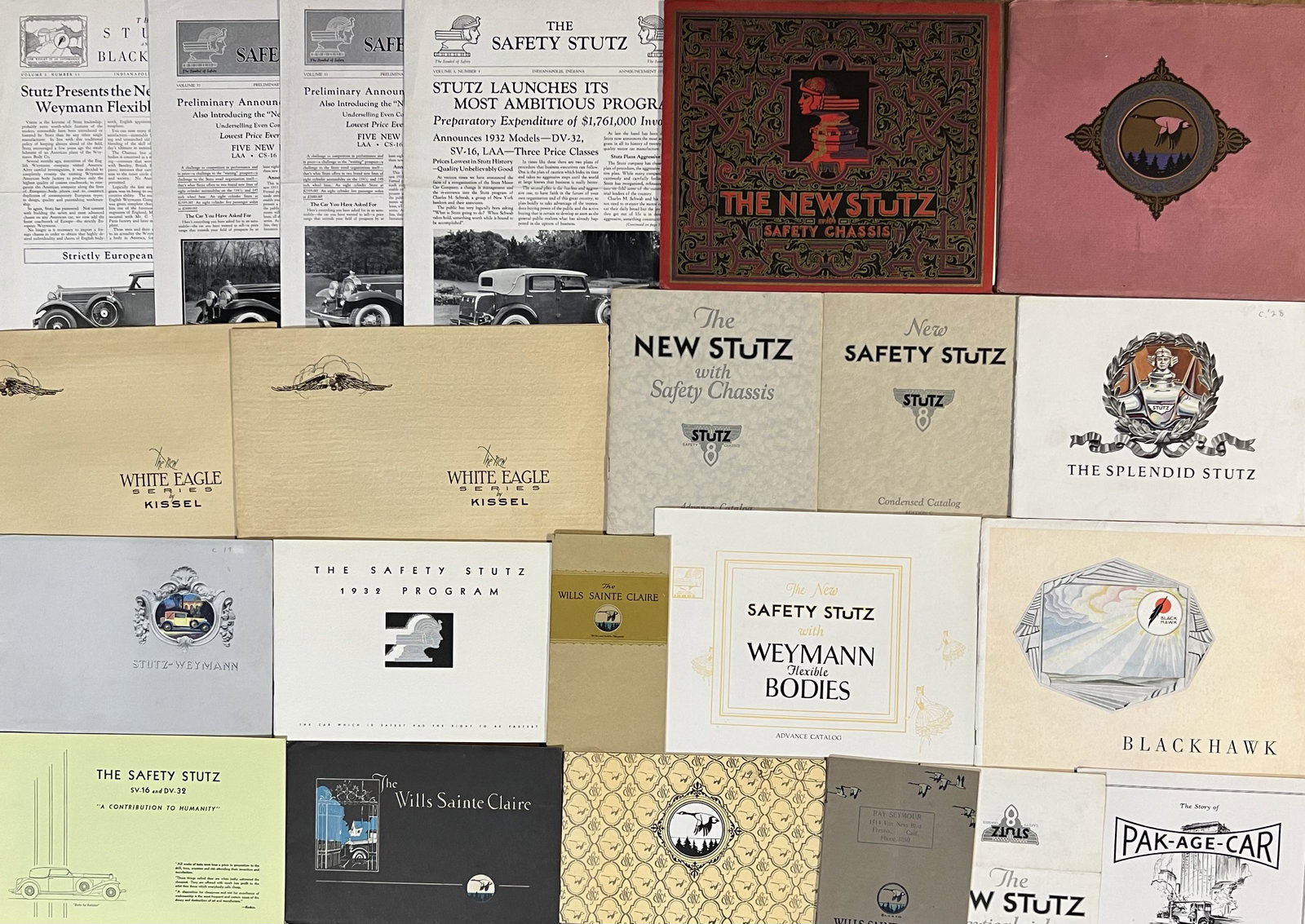 Stutz, Wills Ste Claire, Kissel classic era brochures (1 of 2)