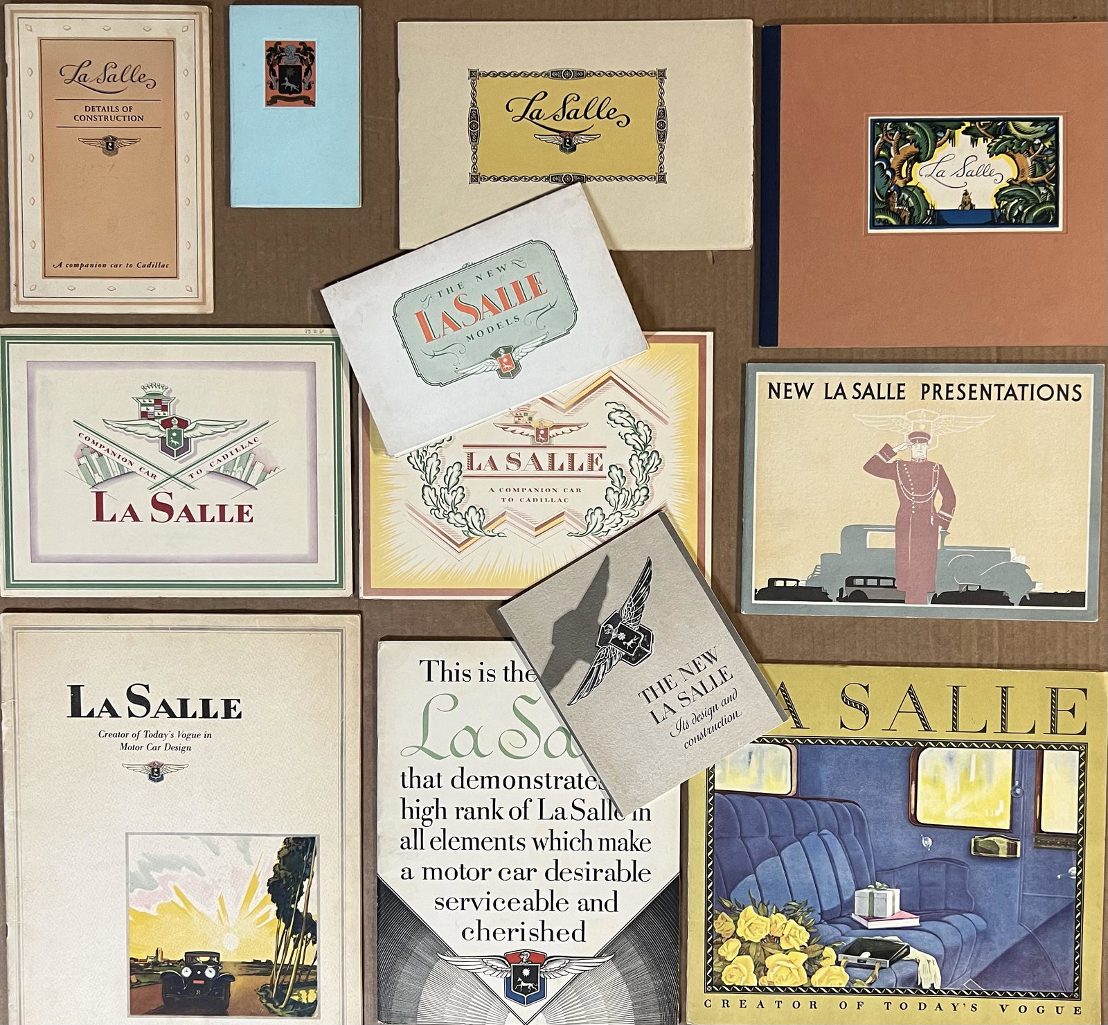 Twelve 1927-1930 LaSalle items (1 of 2)