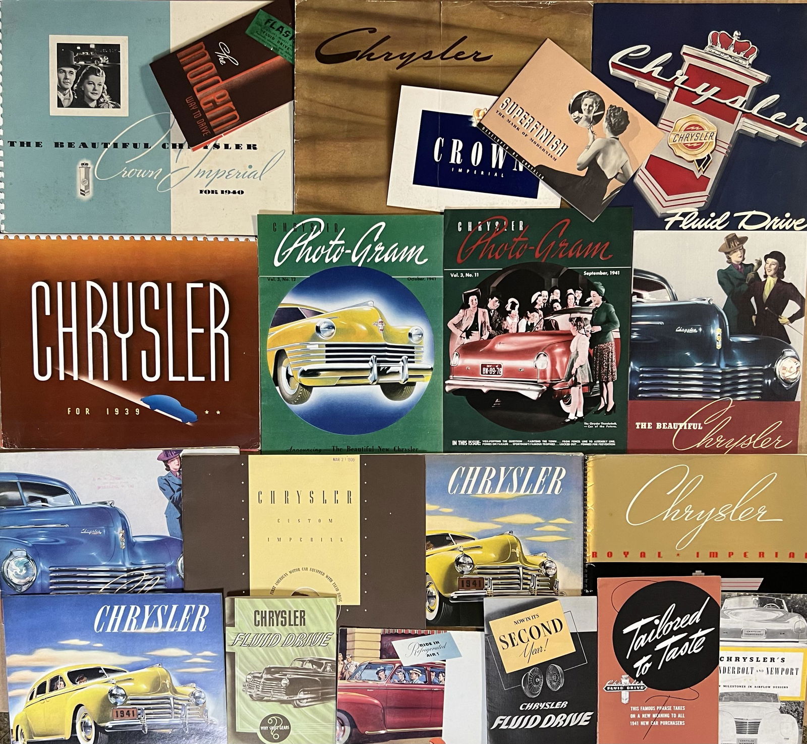 1938-1942 Chrysler - 19 total brochures (1 of 2)