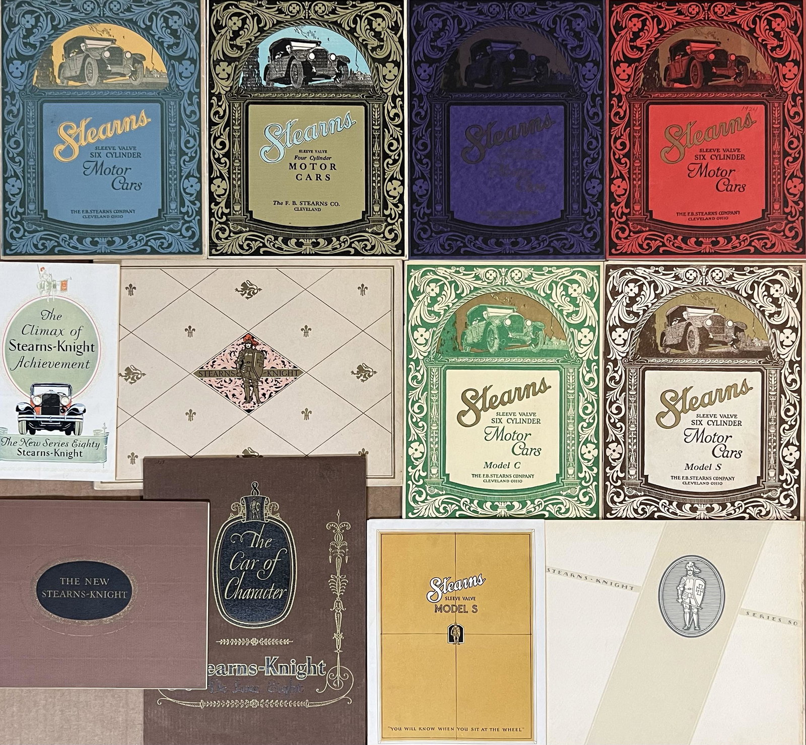 1923-1930 Stearns Knight - 12 total (1 of 2)