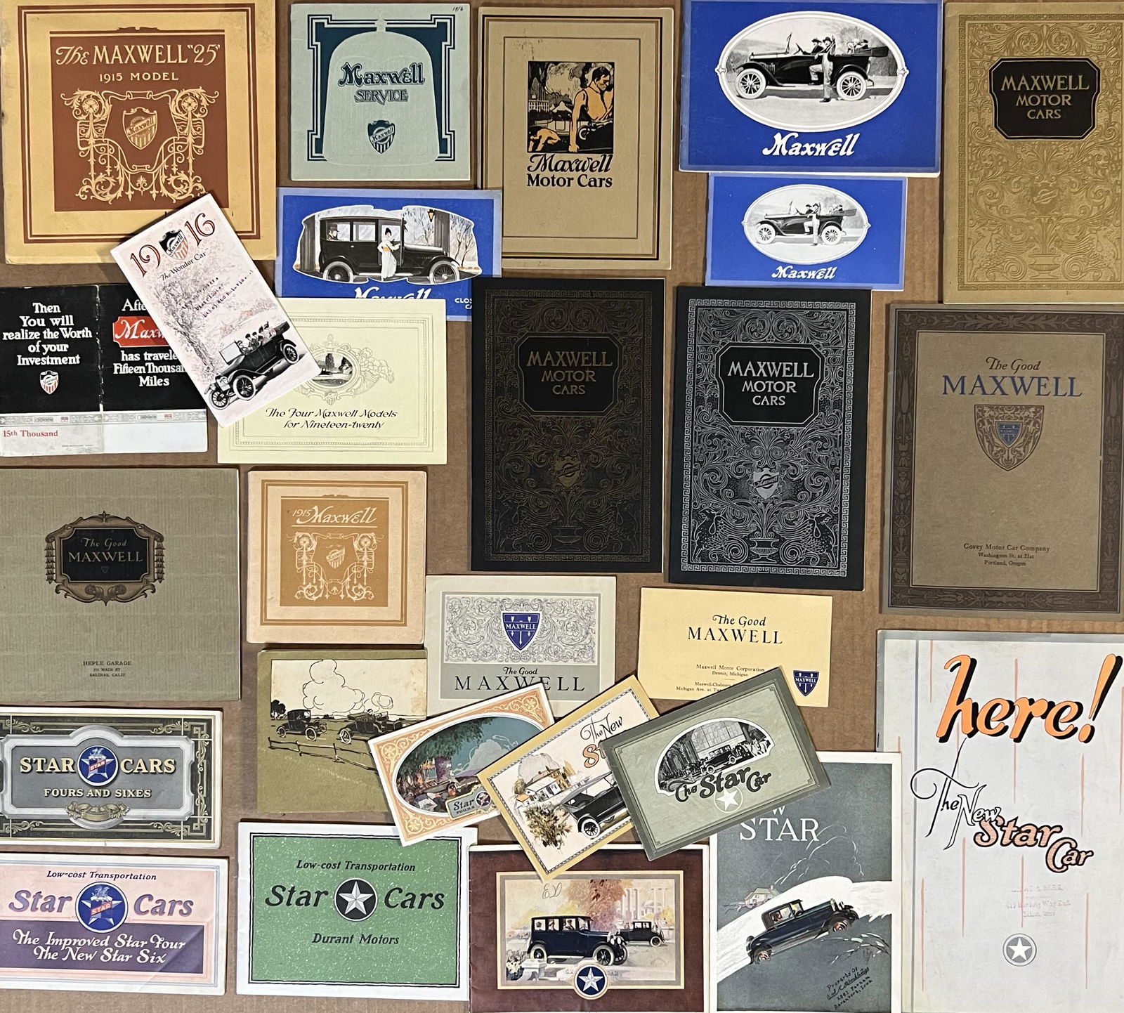 Eighteen Maxwell and nineStar brochures (1 of 2)