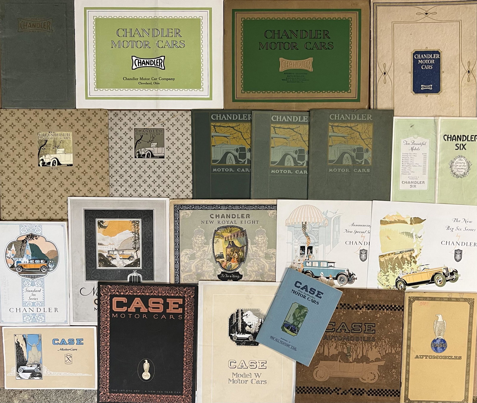 Chandler and Case brochures - Teens - 1920's (1 of 3)