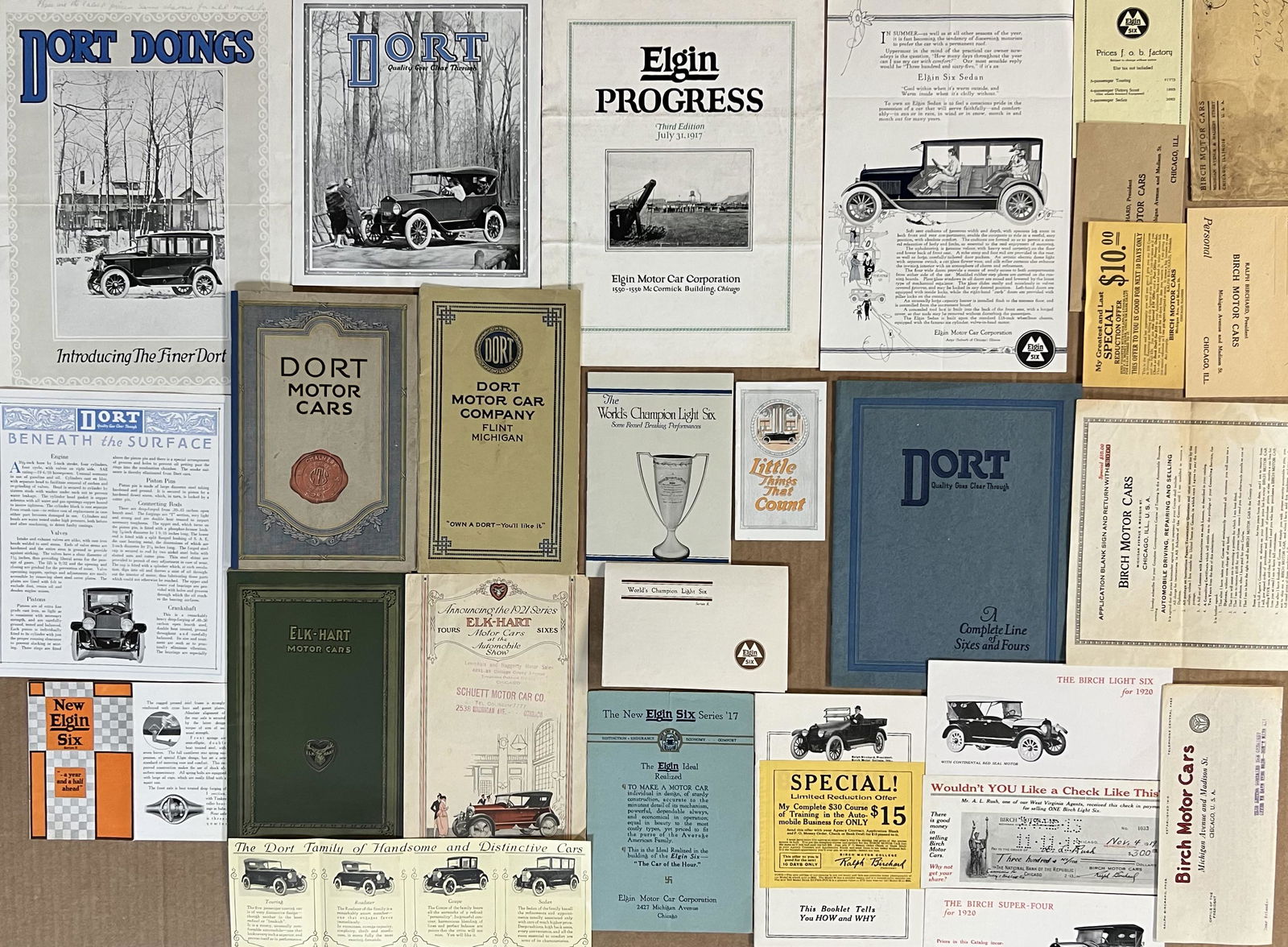 Teens-1920's brochures, letters folders (1 of 2)