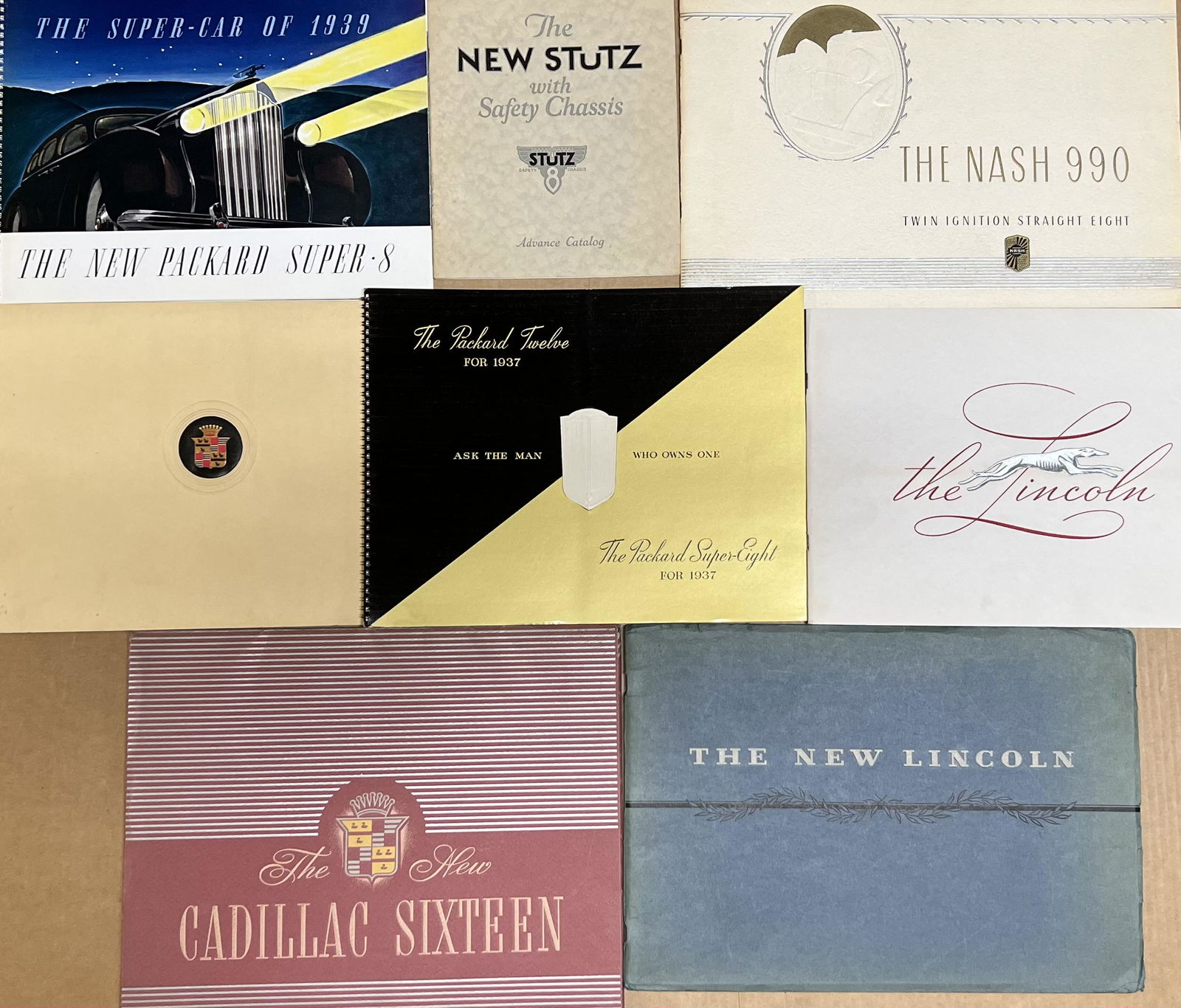 1926-1939 classic era brochures - 8 total (1 of 2)