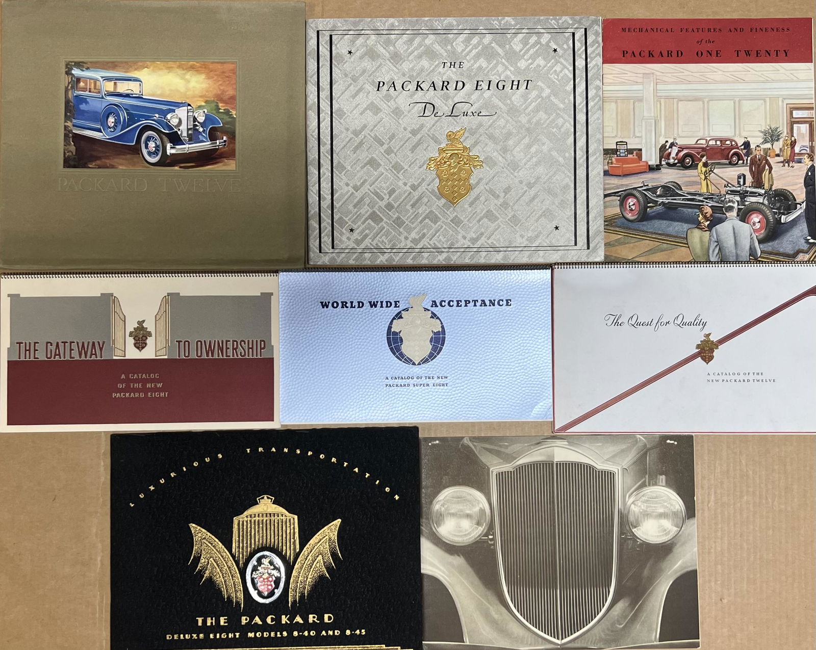Eight 1931-1935 Packard catalogs (1 of 2)