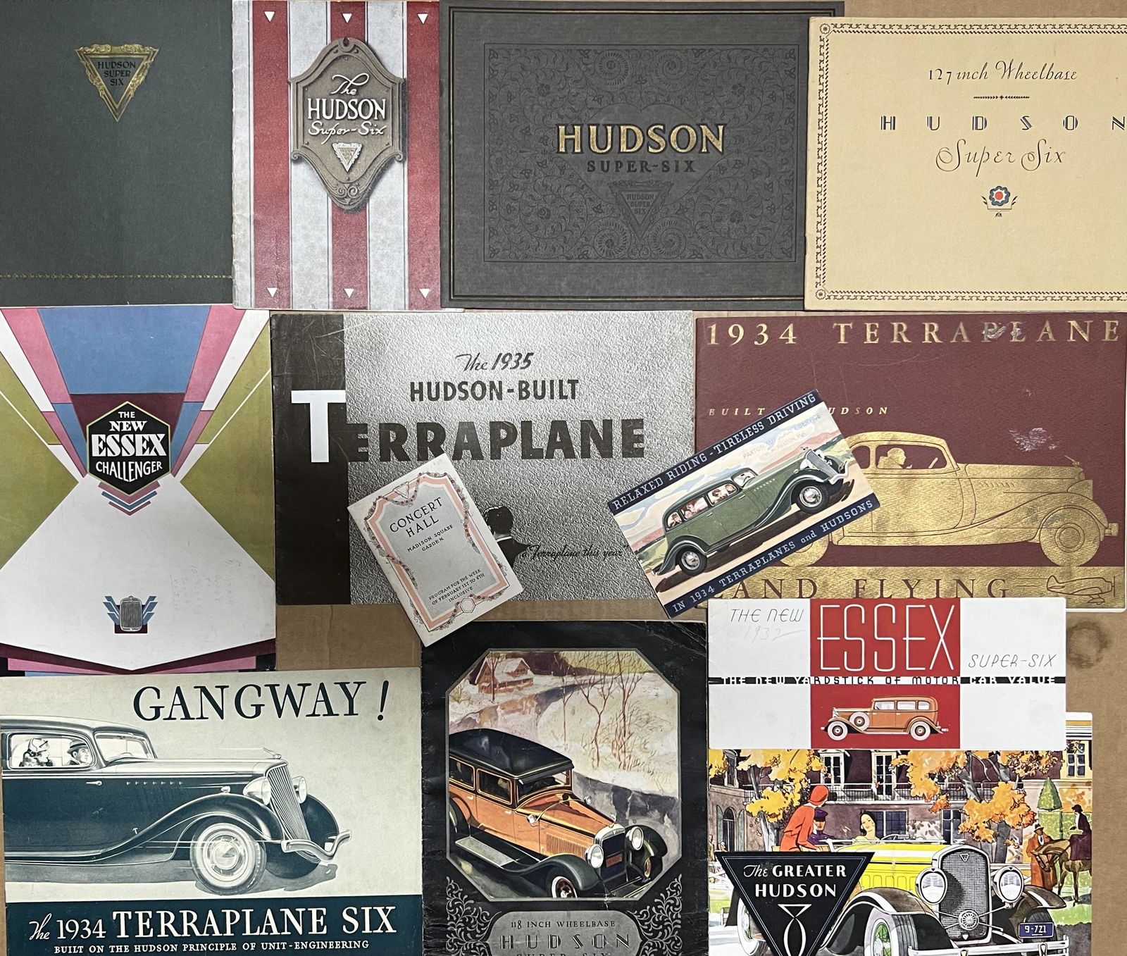 Twenty three Hudson, Essex, Terraplane brochures (1 of 2)