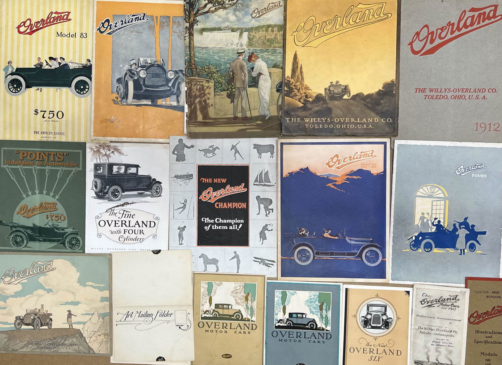 1911 - 1931 Overland and Oakland brochures (1 of 3)