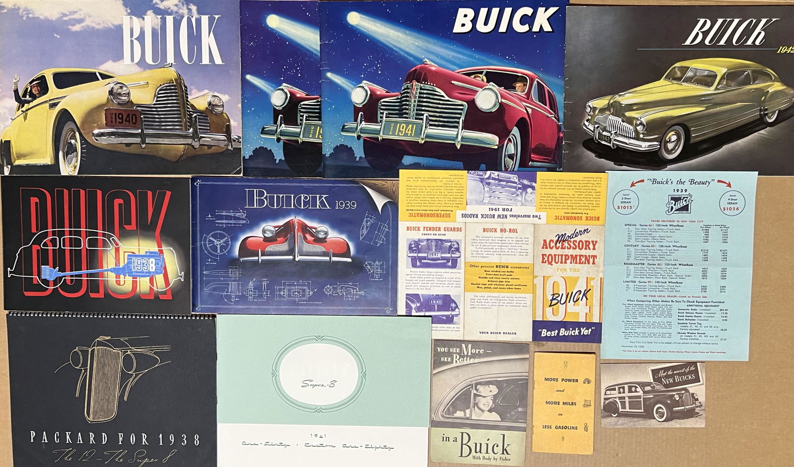 1938-1942 Buick and Packard brochures (1 of 2)