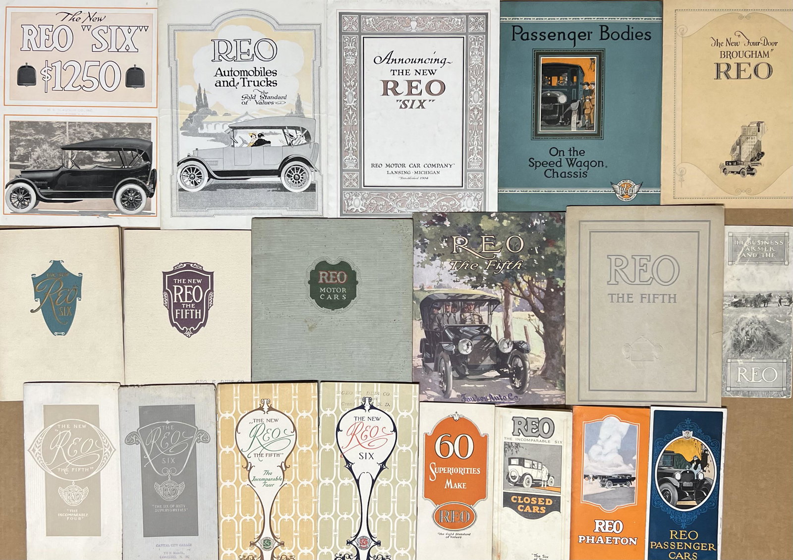 1914-1925 Reo and 1917-1921 Scripps Booth brochures - 26 total (1 of 3)