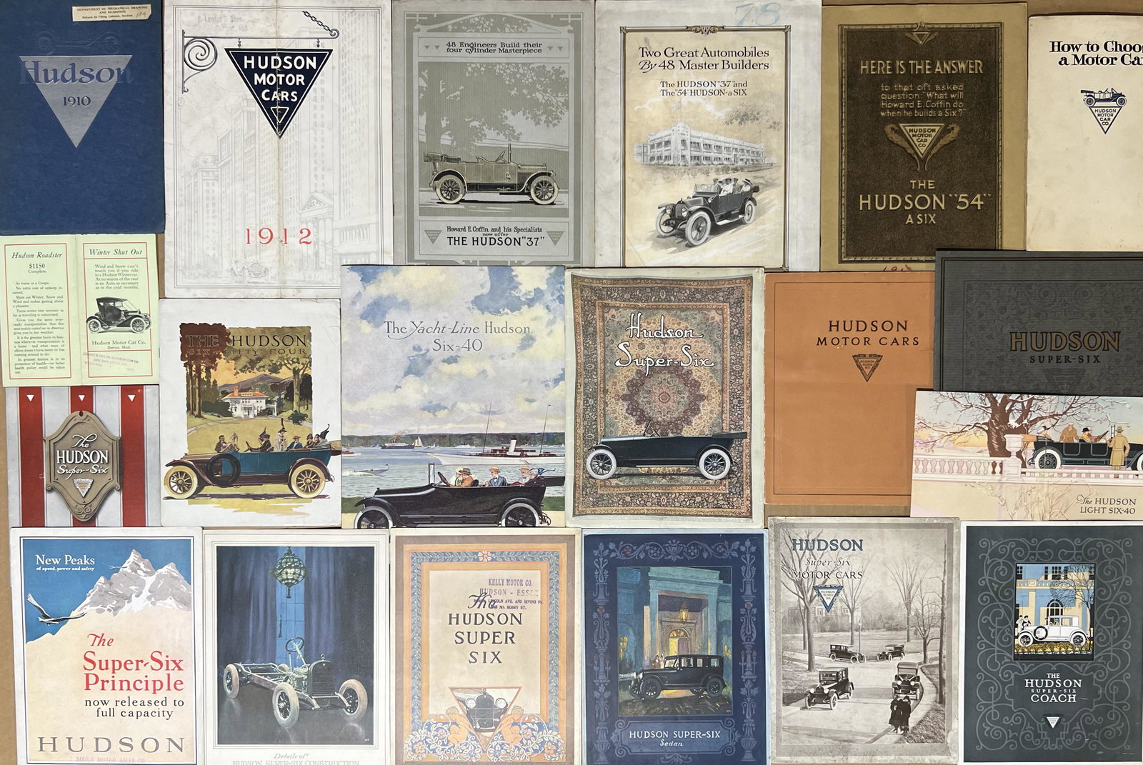 Twenty 1910-1927 Hudson brochures (1 of 2)