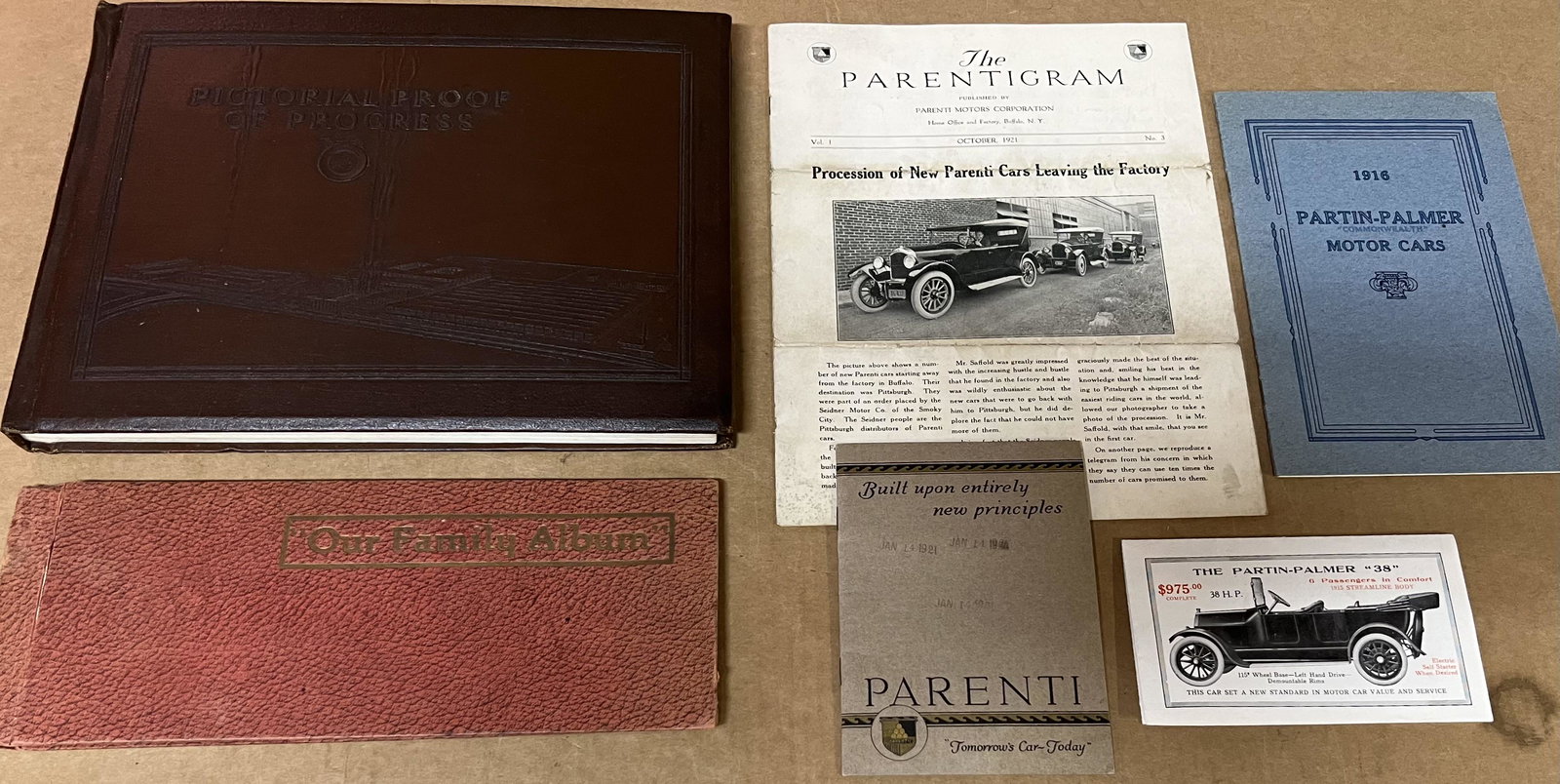Pan, Parenti, Partin Palmer  - six items (1 of 2)
