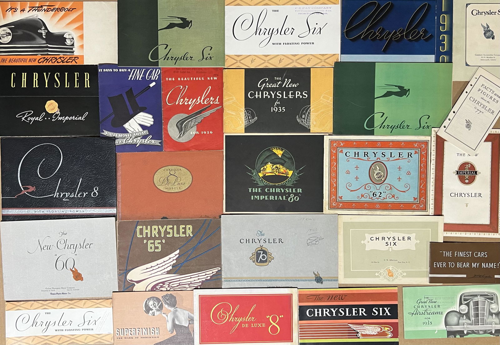 Fifty one Chrysler brochures from 1927-1942 (1 of 2)