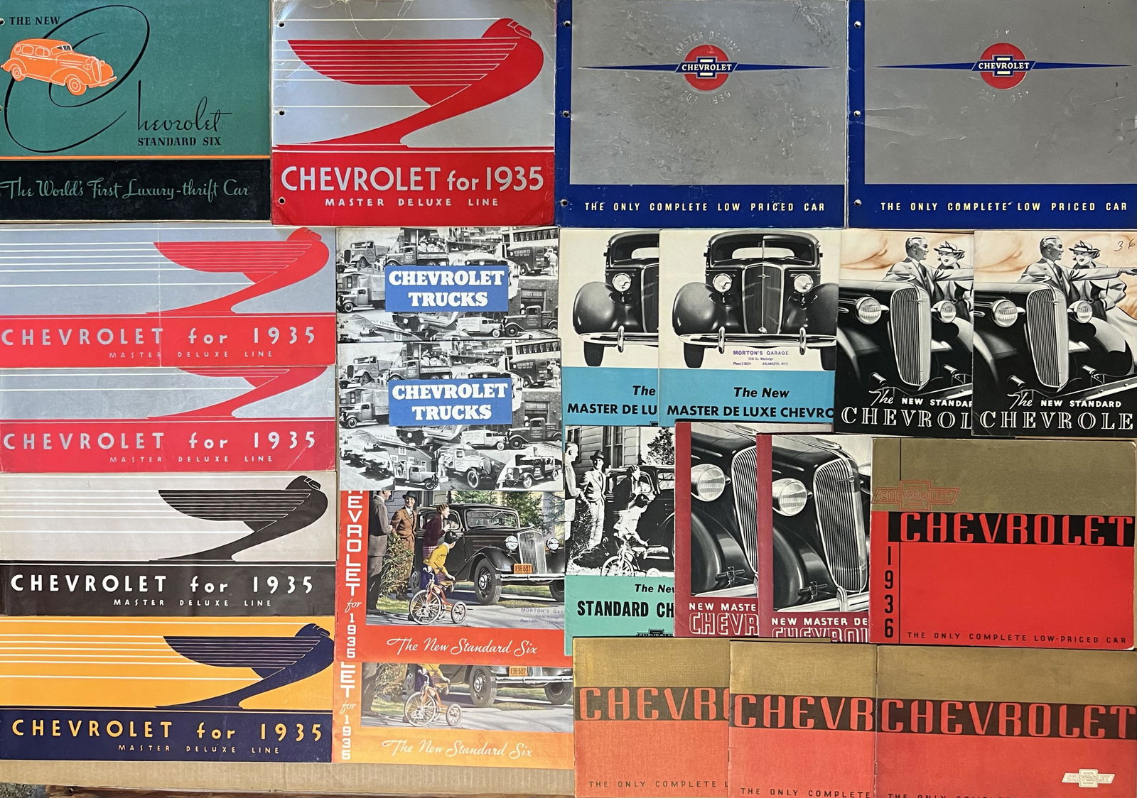 Three 1935-1936 Chevrolet dealer albums, other items (1 of 2)