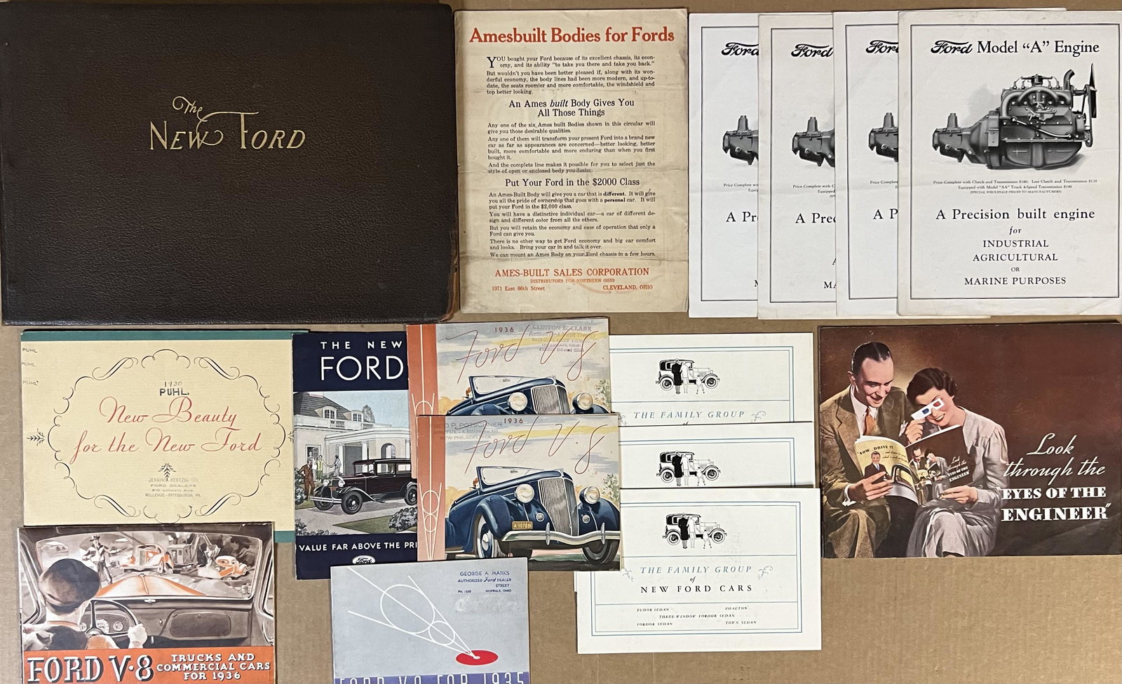 1928-1929 Ford Model A dealer album, other Ford brochures (1 of 3)