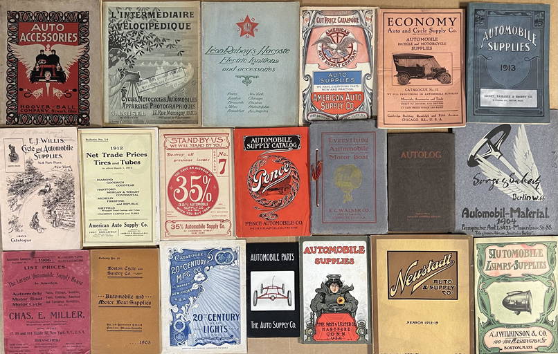 Twenty early auto supplier catalogs from 19001912 Nov 05, 2022 Automobilia Auctions LLC in CT