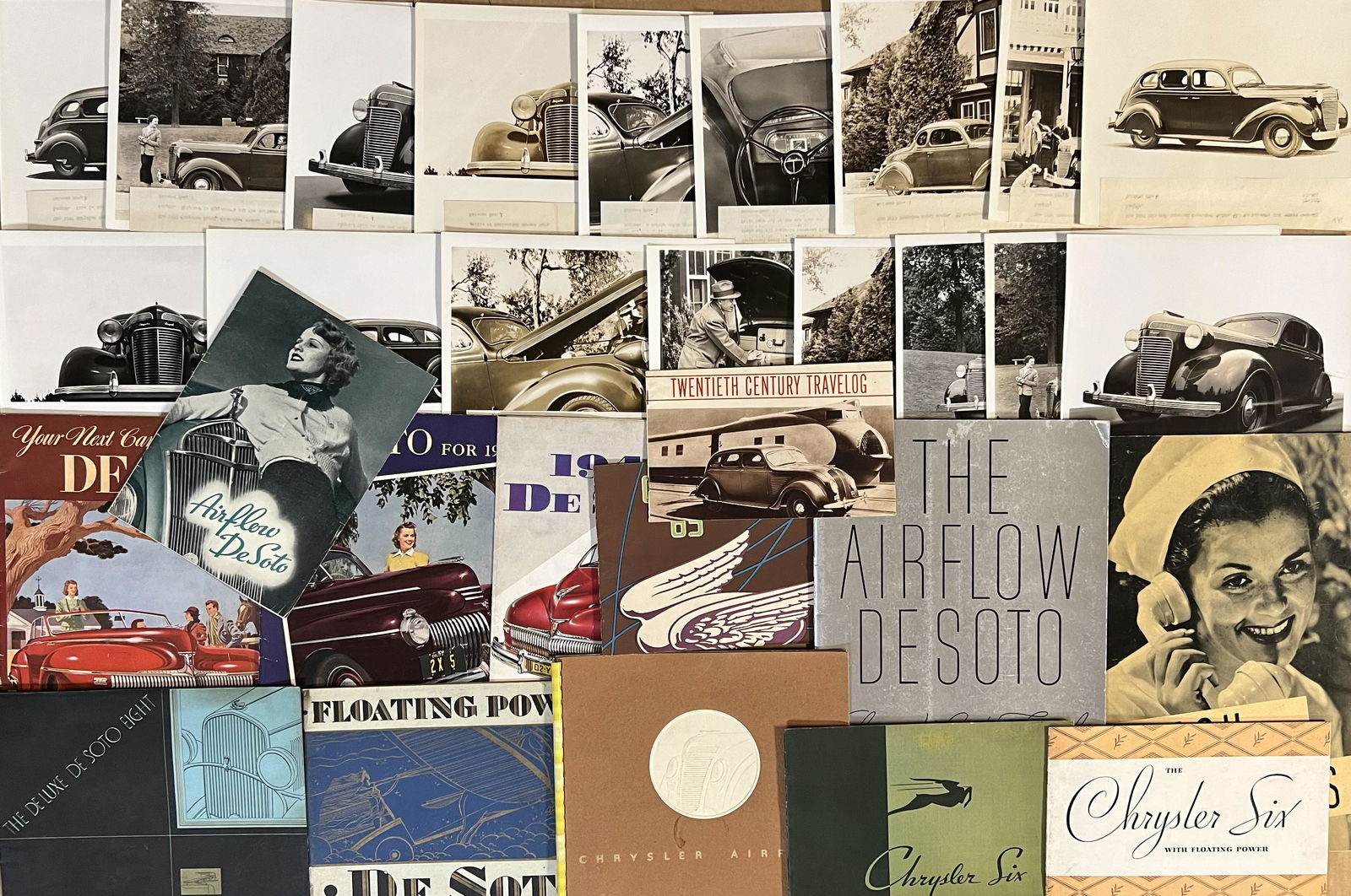 Fifty late 1920's- 1942 Chrysler products items (1 of 3)