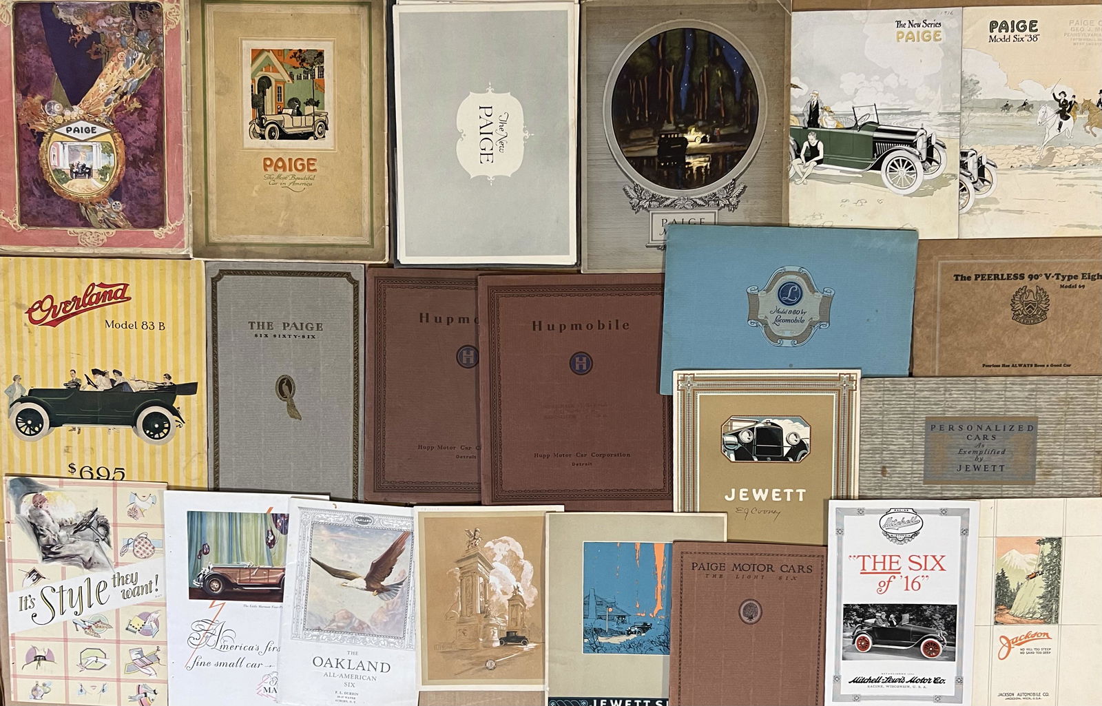 Forty Teens - 1920's misc car brochures (1 of 2)