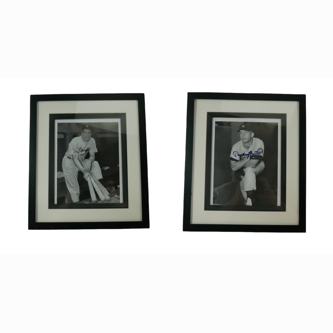 Joe Dimaggio and Mickey Mantle Autographed Photos (1 of 7)