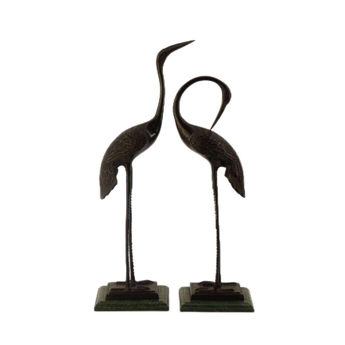 Metal Crane Statues (1 of 6)