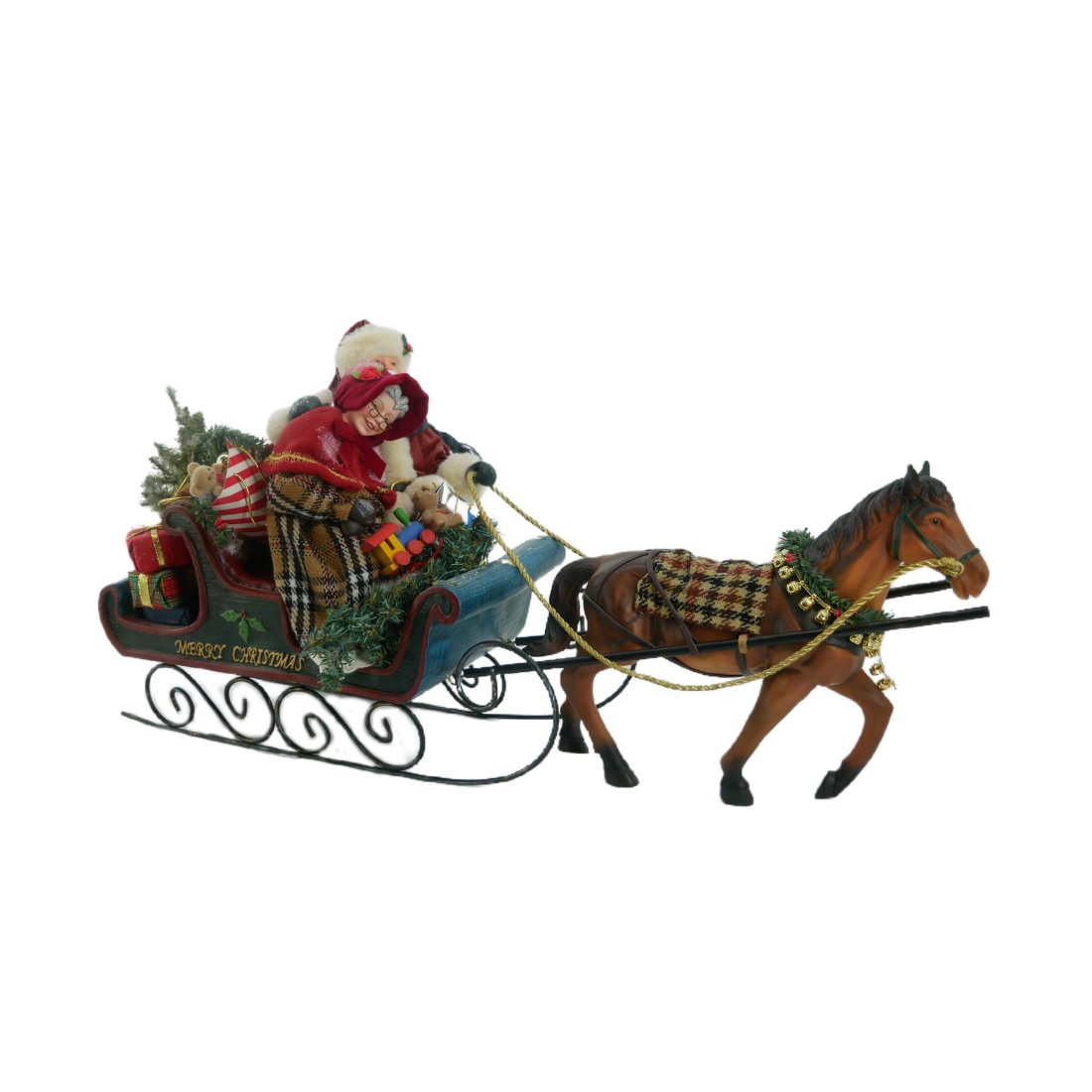 Christmas Santa Sled and Horse Decor (1 of 6)
