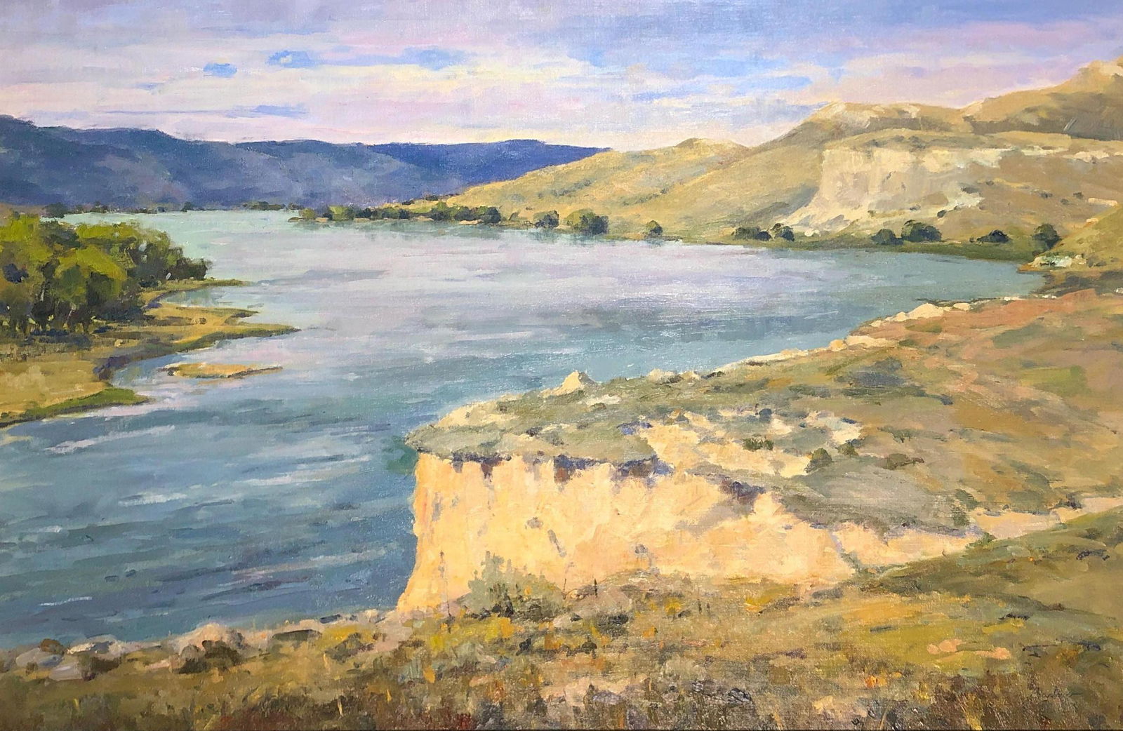 Bob Barlow (American, 1934 -) "Missouri River" (1 of 3)