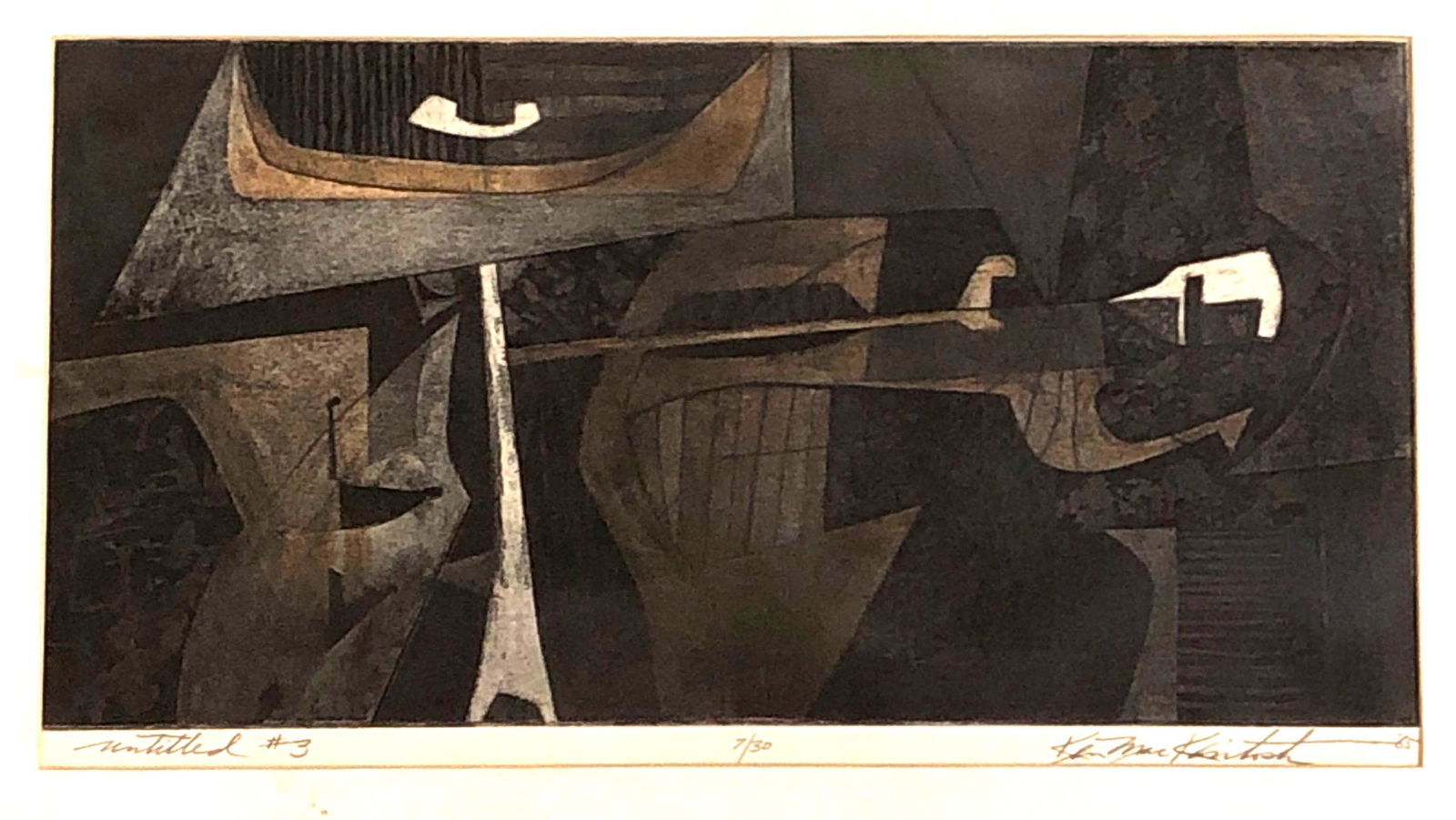 Ken Mackintosh (American 1930-2007) "Untitled #3" (1 of 6)