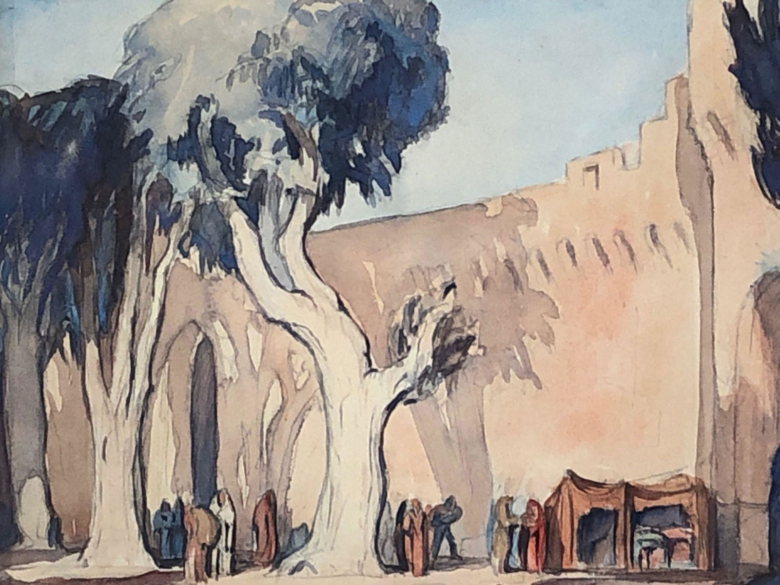 W. Arnold Burgess(American) "The City Gate" (1 of 6)