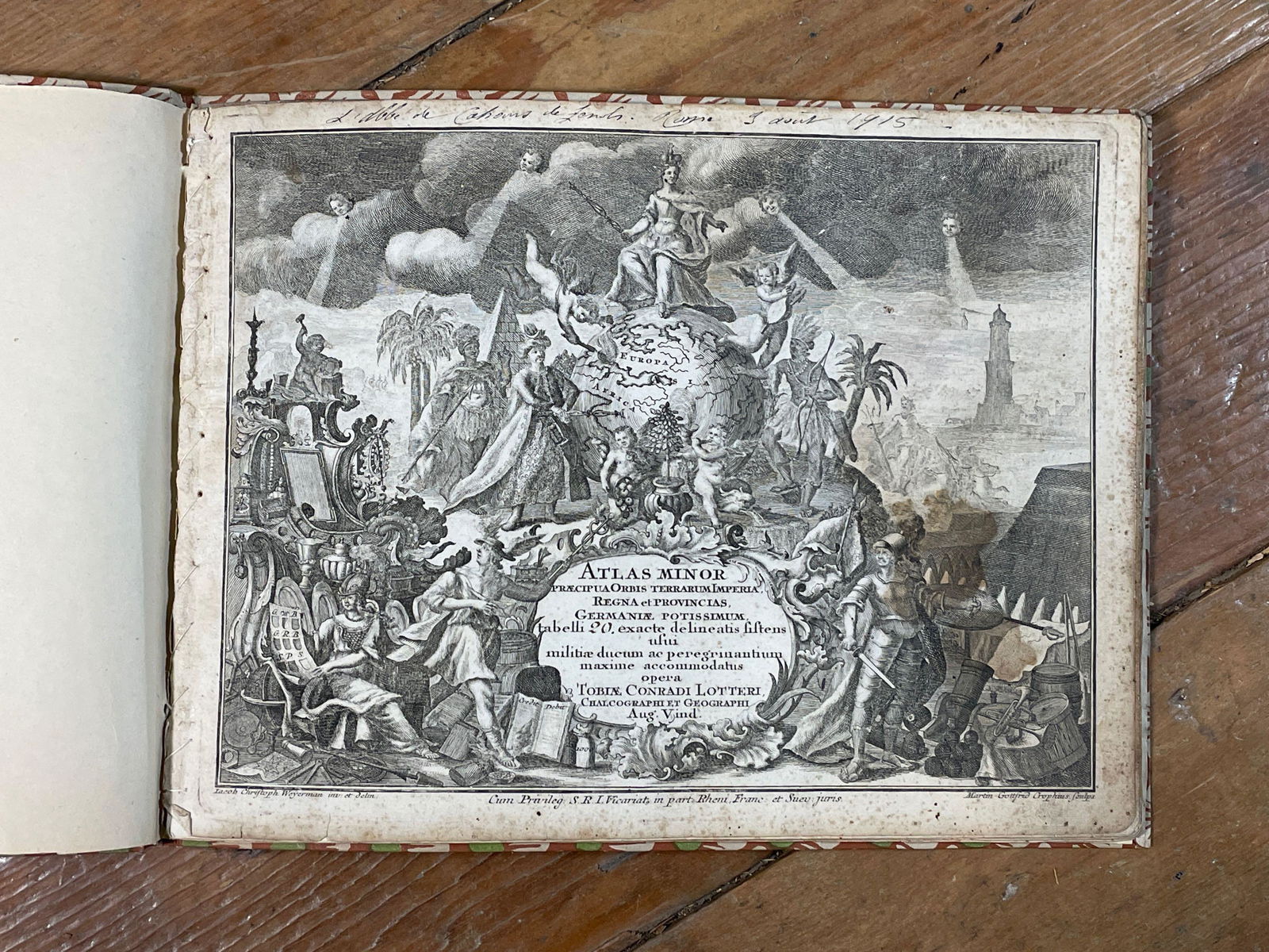 Lotter's Atlas Minor   Containing 19-Hand-colored Engraved Maps & Title Page, C.1744 (1 of 20)